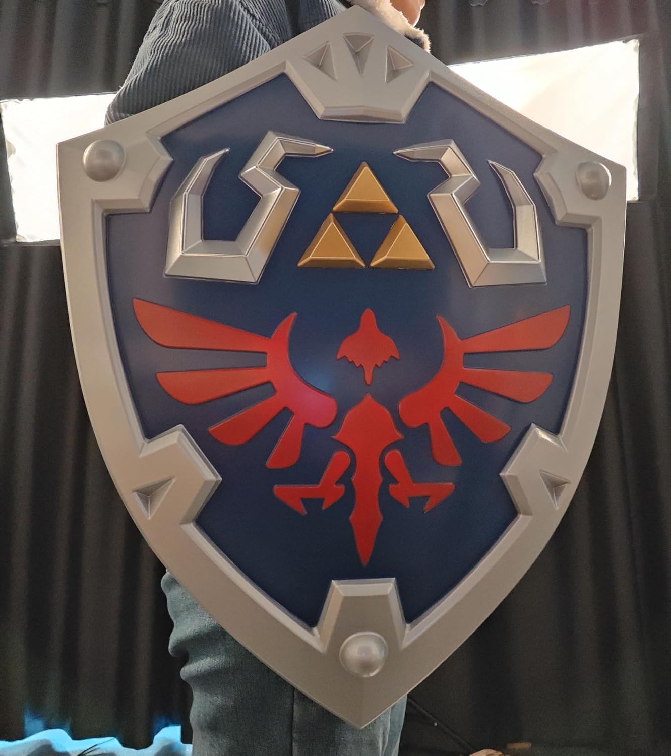 Blue Shield Japanese Anime Game Cosplay Sword Hylian Shield Metal