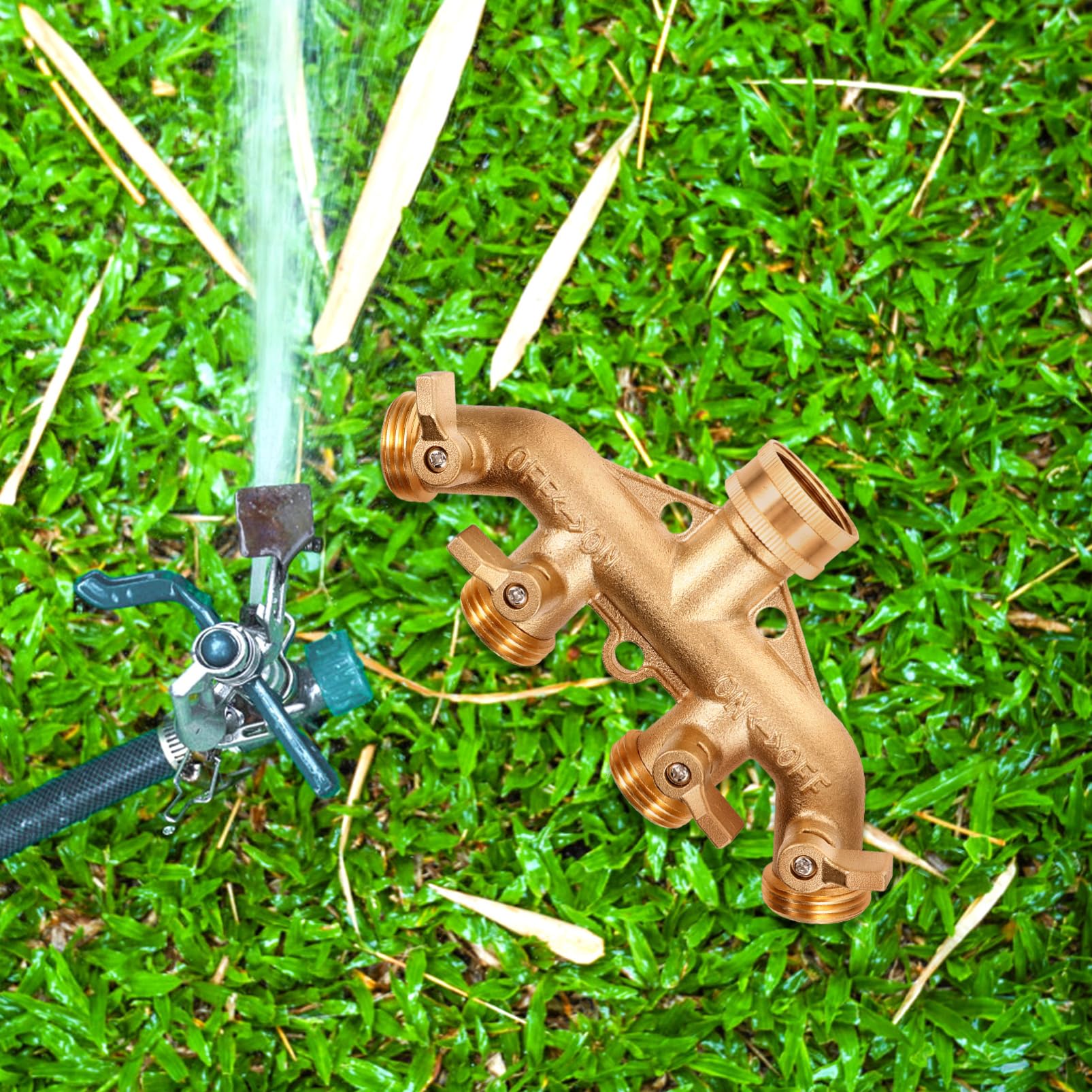 OSALADI 1Juego Divisor De Manguera De Jardín De Vías Ajustable Conector para Uso Doméstico