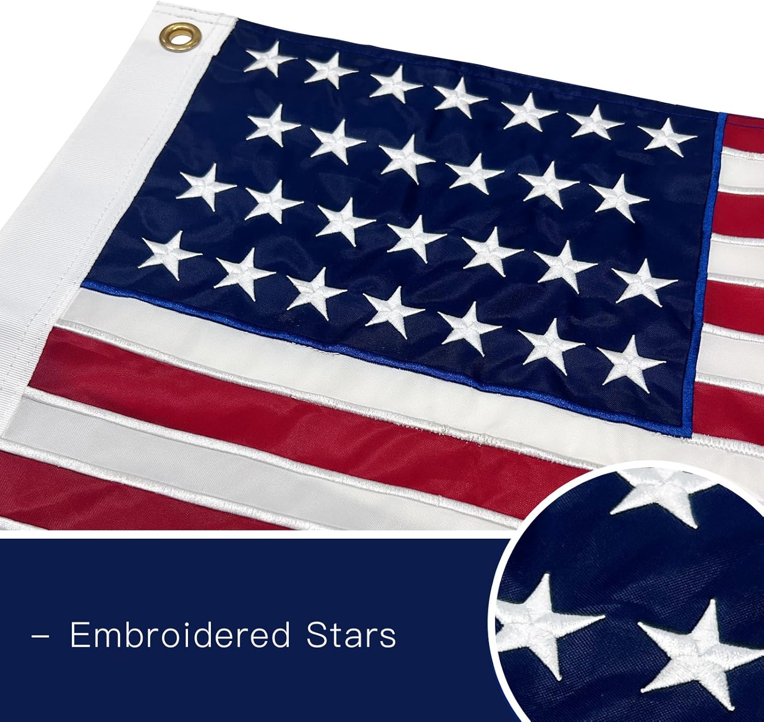 Bradford Florida Flag LET US ALONE Original Florida Flags 3x5 ft, Embroidered First Governor FL LET US ALONE State Flags with 2 Brass Grommets Heavy Duty for Outside