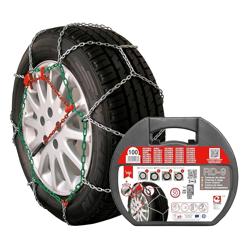 Immagine del prodotto RD9 Catene da Neve Metalliche, Collegamenti da 9 mm, Taglia n. 100