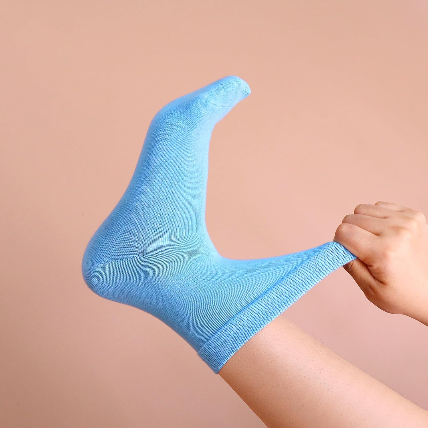 Womens Viscose Bamboo Crew Socks Thin Casual Ultra Soft Colorful Above Ankle Socks Breathable Comfortable 3/6 Pairs - Image 2