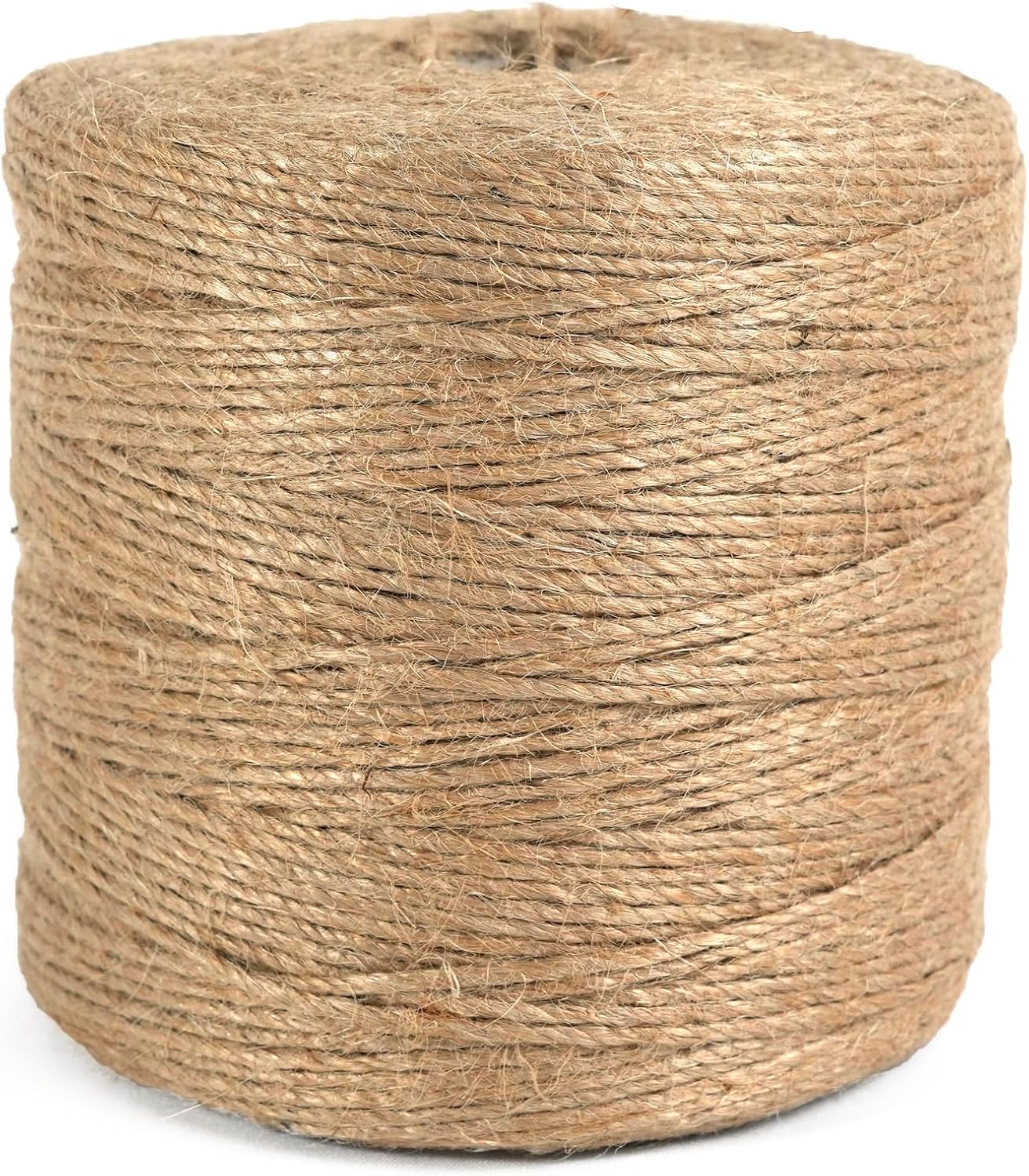 ARISKEY Natural Jute Twine 3mm,1313ft Garden String Long Cord Suitable for Crafting and Weaving Projects,Gardening Purposes and Outdoor Heavy-Duty Use
