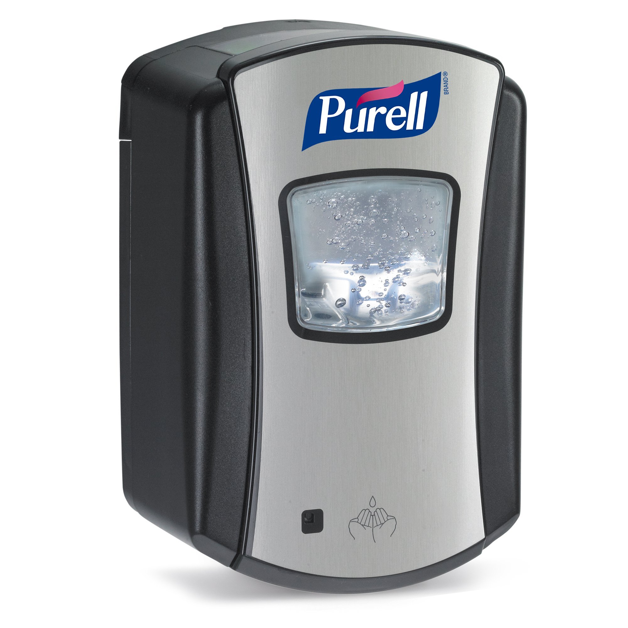 PURELL LTX-7 Touch-Free Hand Sanitizer Dispenser, Chrome/Black