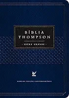 Bíblia Thompson - AEC - Letra Grande - Azul e Preta c/ índice
