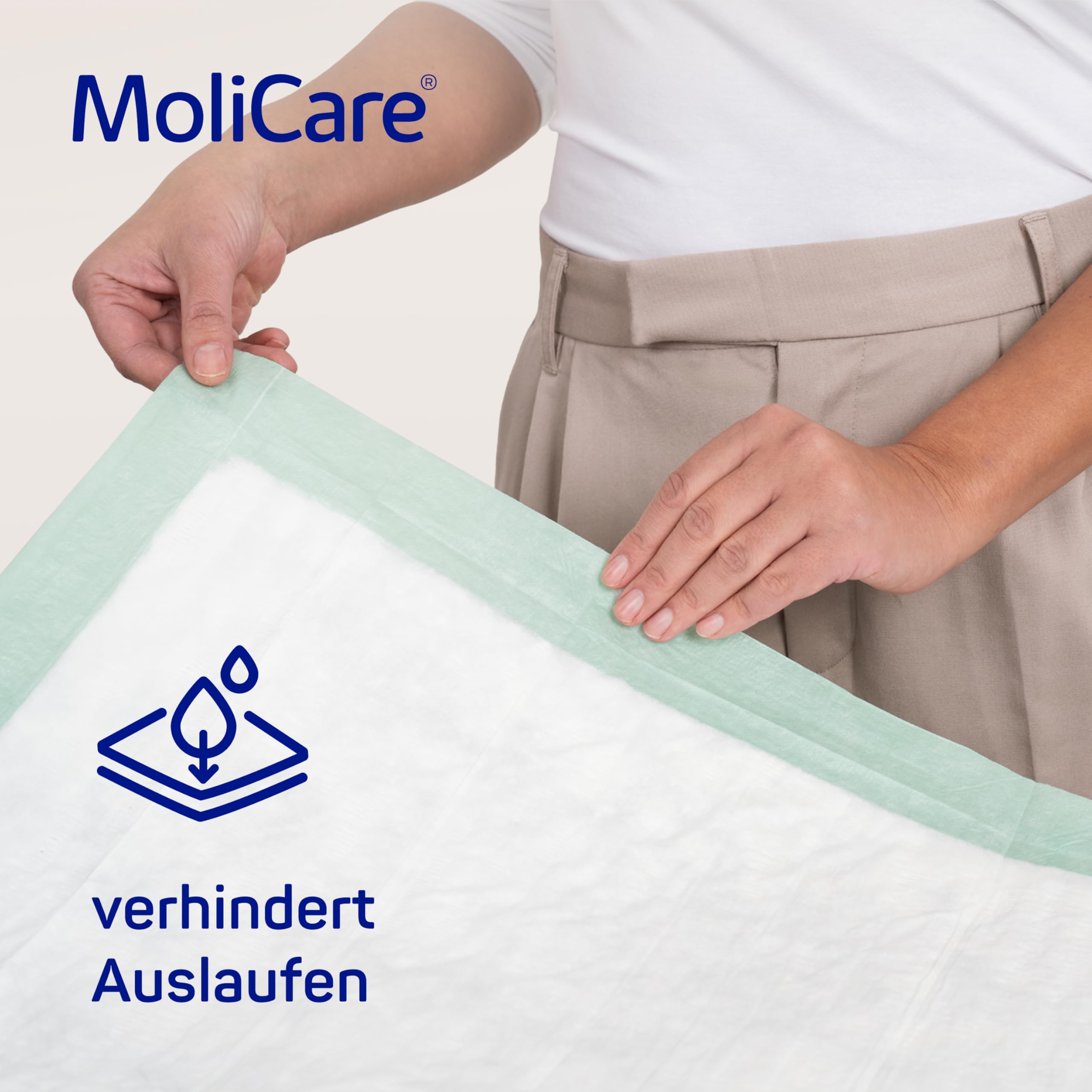 MoliCare Premium Bed Mat 5 Tropfen: Bettschutzeinlage mit saugfähigem Kern aus Zellstoff-Flocken, 40x60 cm, 6x30 Stück