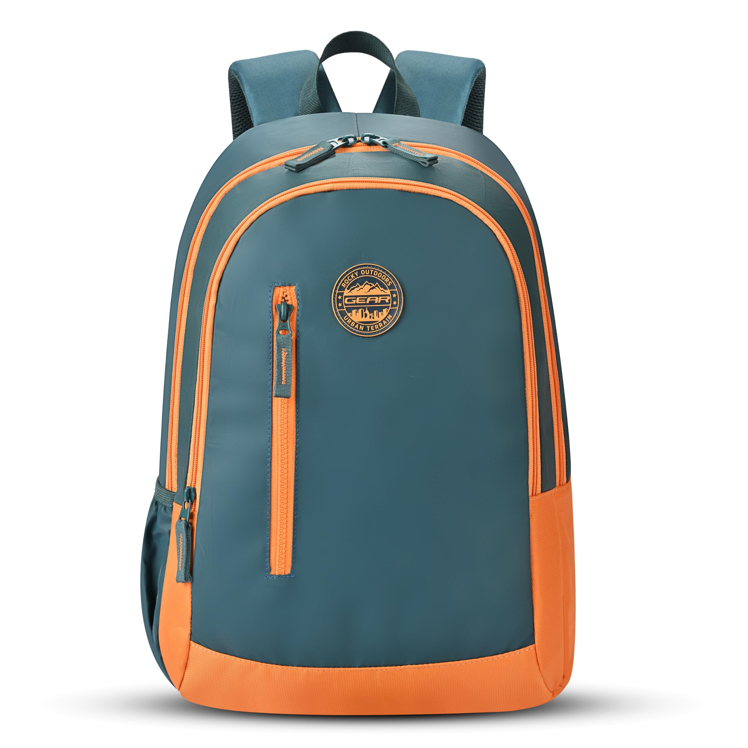 Eco 4 18"/19L Medium Water Resistant Daypack | Casual Backpack | Travel Backpack for Men/Women (Teal - Orange)-image-8