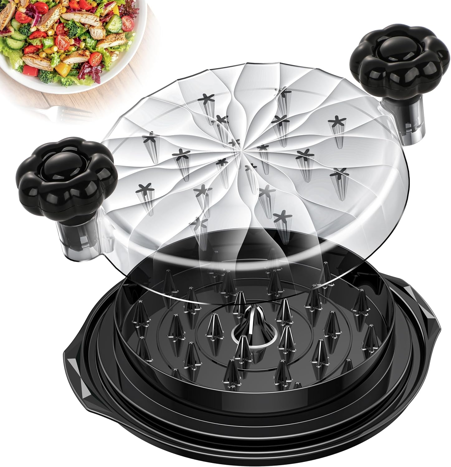 USA Home Kitchen Review: The Chicken Shredder Tool Twist Large - 10'' Pro Meat Shredders for Chicken Breast, Visible Kitchen Gadgets Grinder Machine with Brush, Strong Anti-Slip Strip, Ergonomic Handle, BPA Free (black lid) – Is It Worth It? Review USA 2025