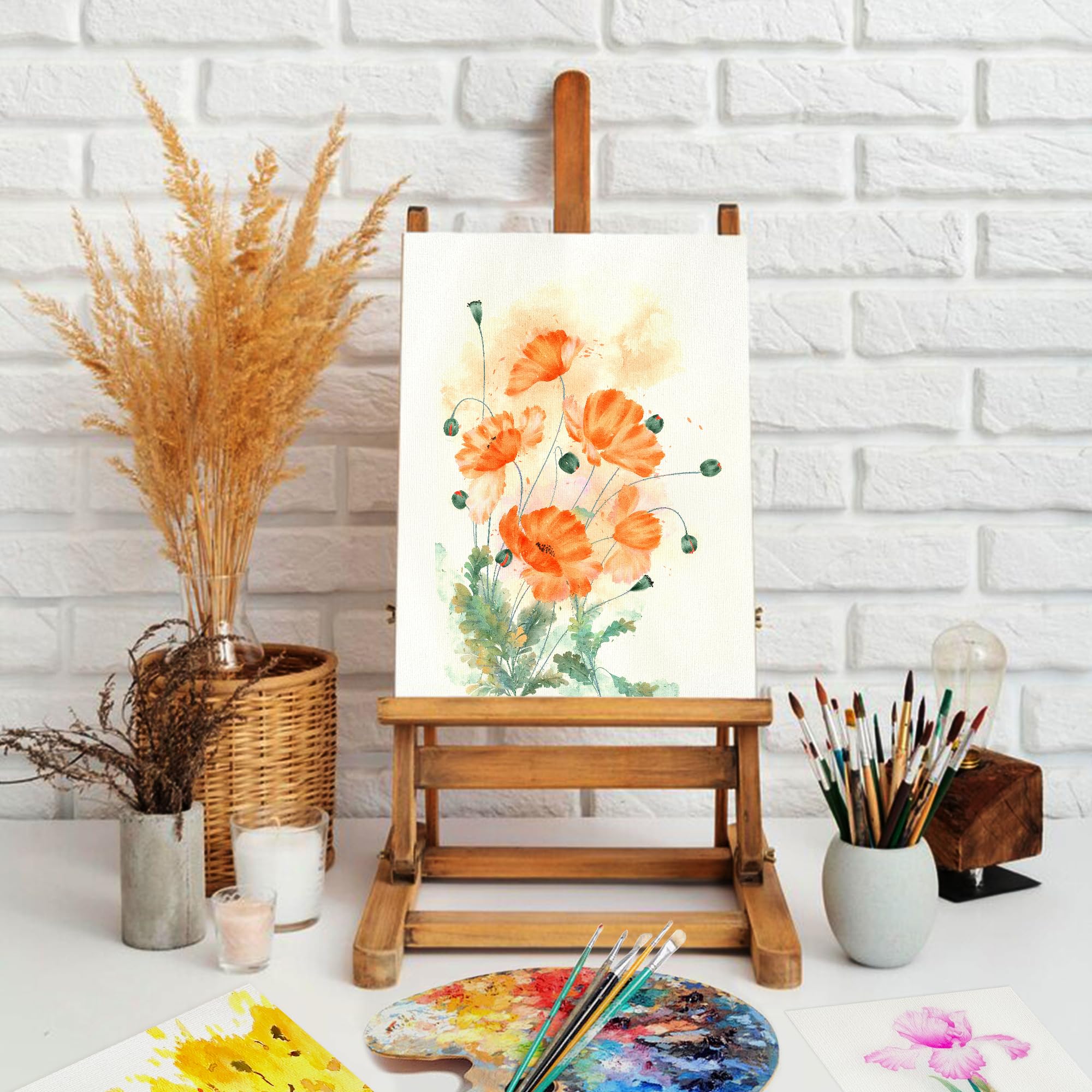 XWT 21 arkuszy papieru akwarelowego luzem, 23 x 30 cm, 63,5 kg/300 g/m², tłoczony na zimno, bezkwasowy, naturalna biel, teksturowane materiały artystyczne, rysunek prezent dla artystów, studentów