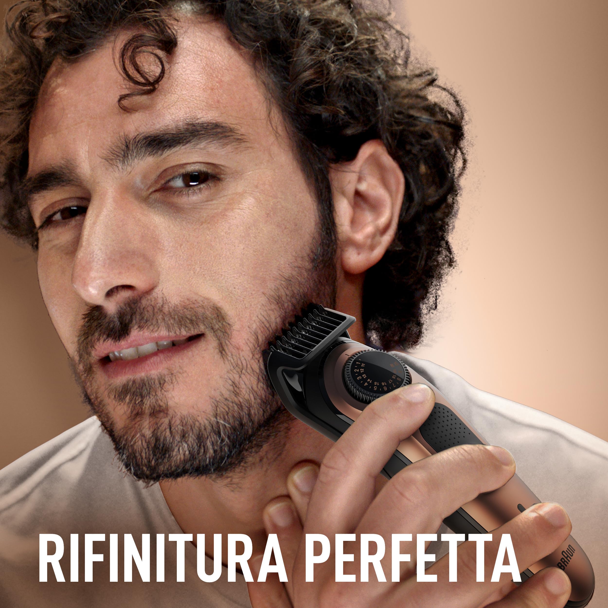 King C. Gillette Regolabarba Uomo Pro, Rasoio Elettrico Barba con Selettore di Precisione, 40 Impostazioni di Lunghezza, Lame in Metallo di Lunga Durata, Testina di Precisione e 2 Pettini Lavabili