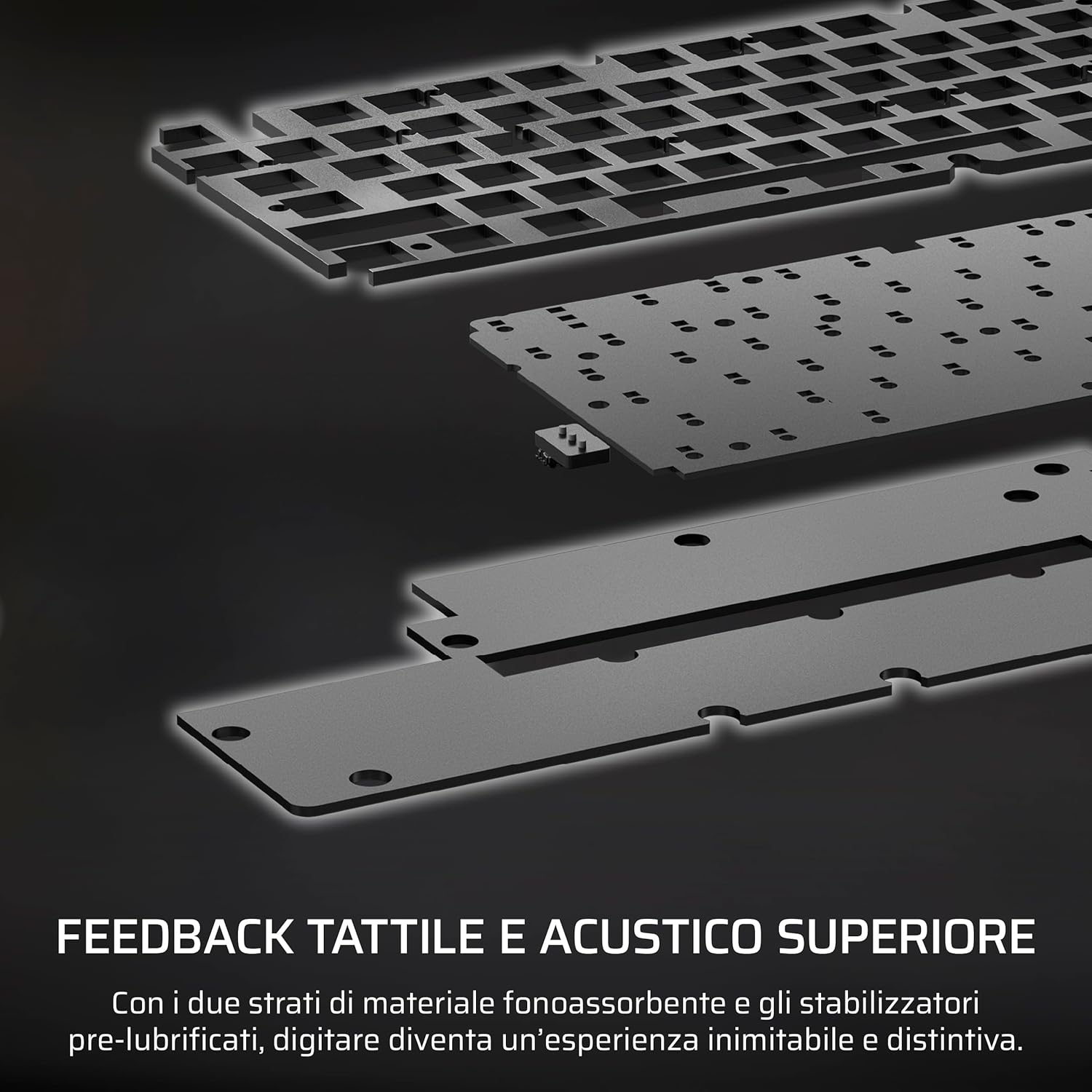 CORSAIR K70 CORE TKL RGB Tastiera da Gioco Meccanica Tenkeyless ÔÇô Interruttori Lineari CORSAIR MLX Red v2 Pre-Lubrificati ÔÇô SOCD ÔÇô Smorzamento del Suono ÔÇô Coprichiavi in ABS ÔÇô QWERTY IT ÔÇô Nero - Tastiera gaming - Immagine 5
