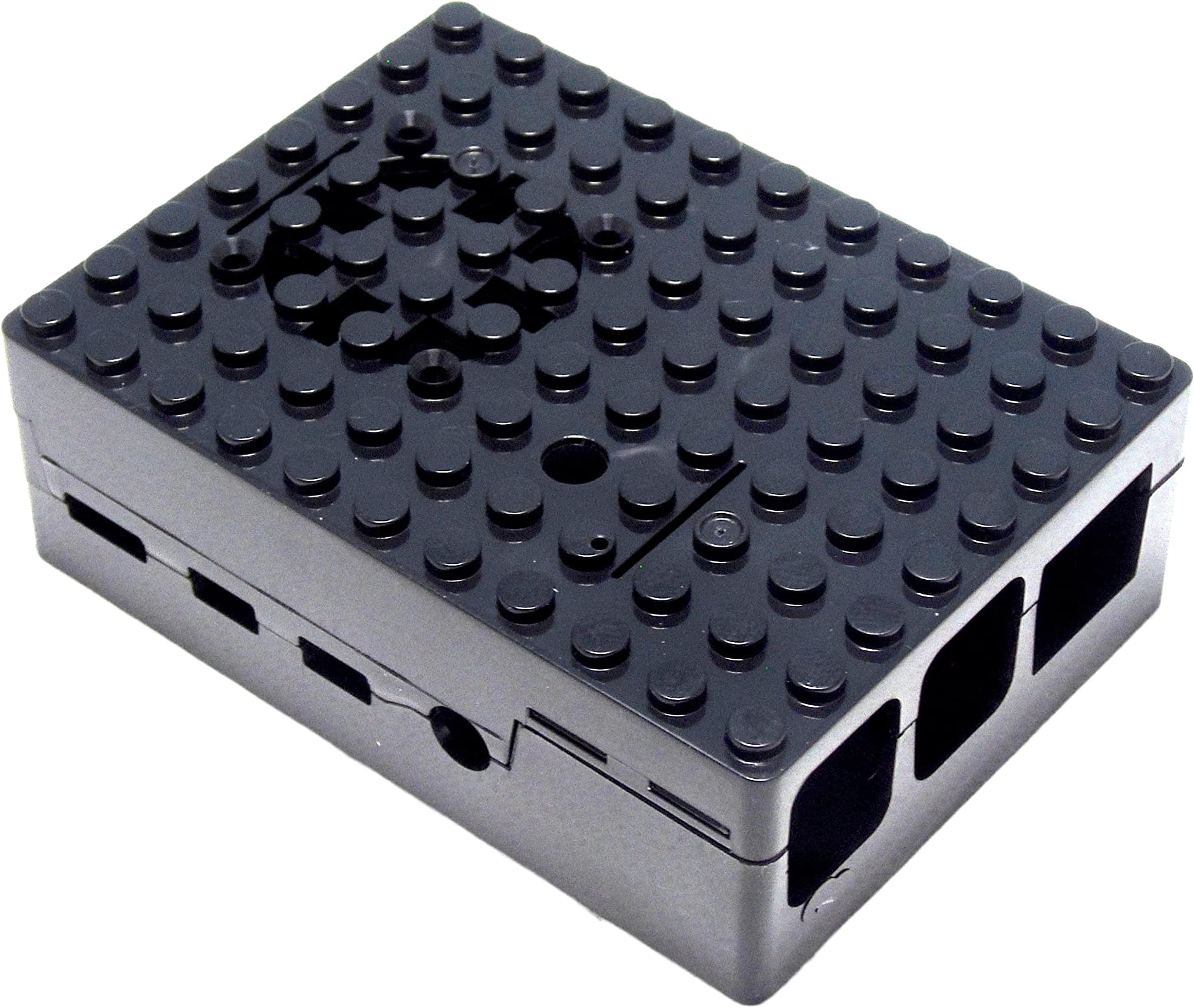 Raspberry Pi 4 Case - Pi-Blox Enclosure (Black)
