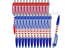 24-Pack American Flag Ballpoint Pens: Patriotic Desk Accessories for USA Souvenirs, Gifts, Note Taking