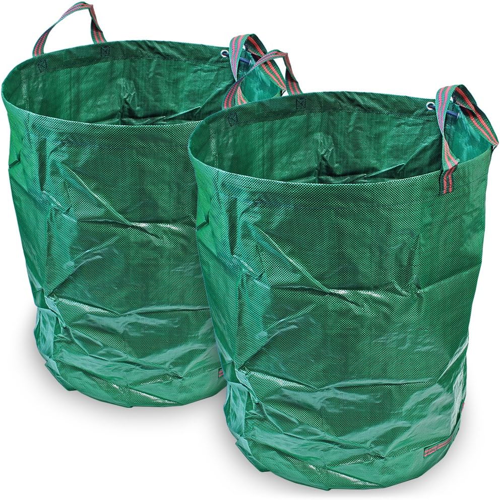 CampTeck U6714KIT 2x 300 Litres Garden Waste Bag Polypropylene Heavy