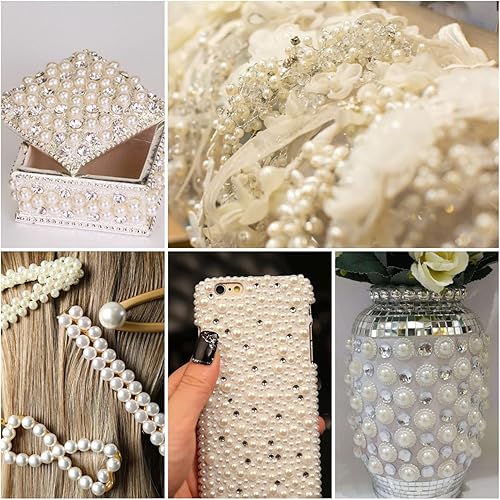 Miniatura 9 de 2210 calcomanías de diamantes de imitación transparentes autoadhesivas, brillantes para cara, 7 tamaños de 0.19 pulgadas, belleza, maquillaje, arte