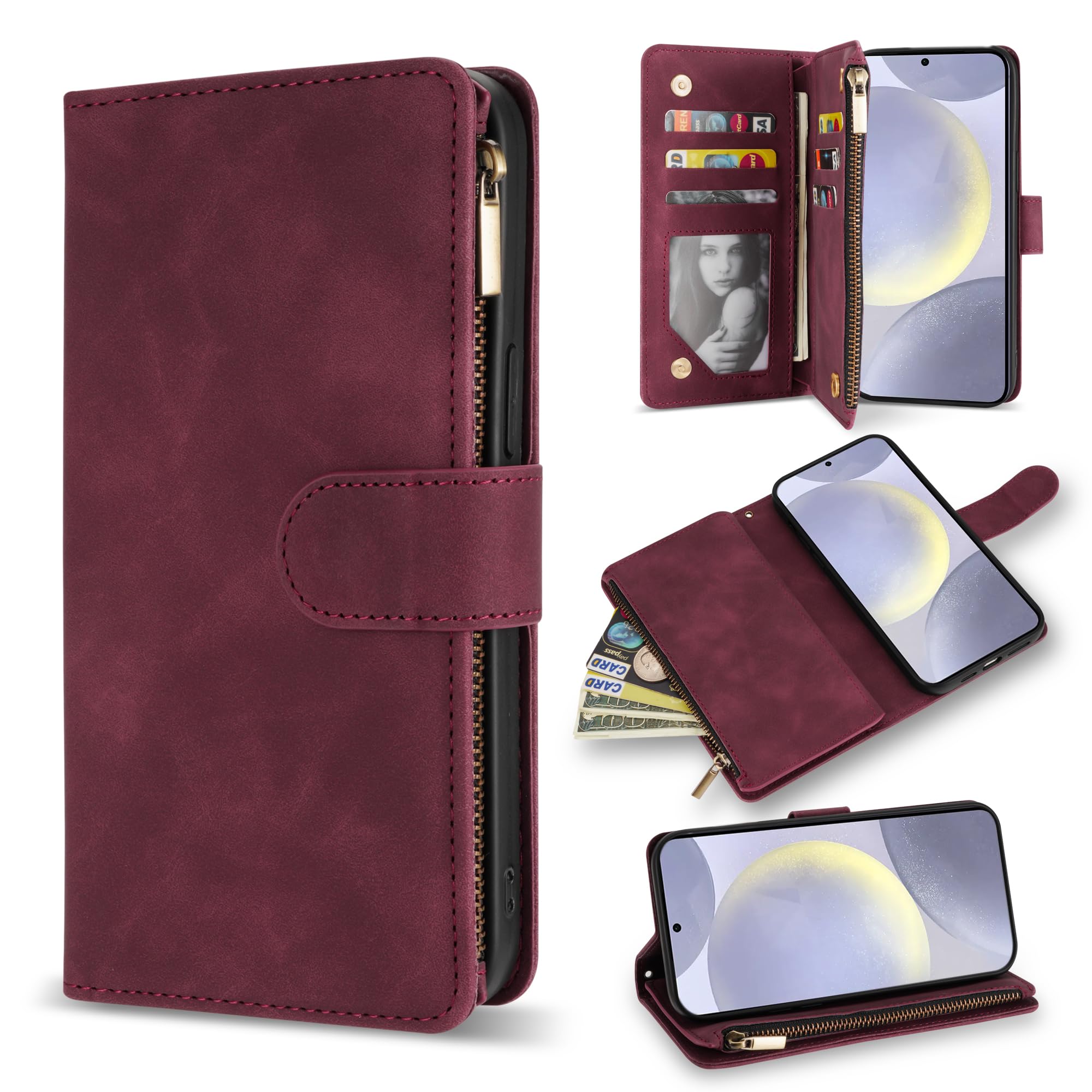 Amazon.com: ZZXX for Samsung Galaxy S24 Plus Wallet Case