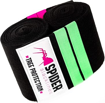 Tree protection XL with line supports, abrasion-resistant fabric, 4 Velcro strips, 200 cm, compatible with all Spider slacklines