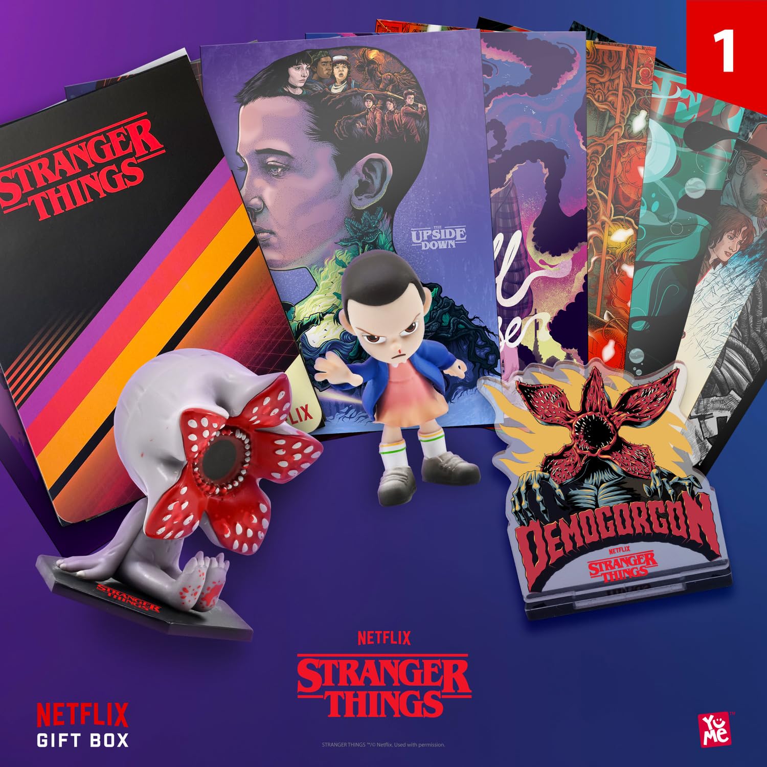 YuMe 15309 - Scatola regalo Netflix, calendario dell'Avvento con effetto sonoro, da 16 anni, 24 sorprese da 7 popolari serie Netflix