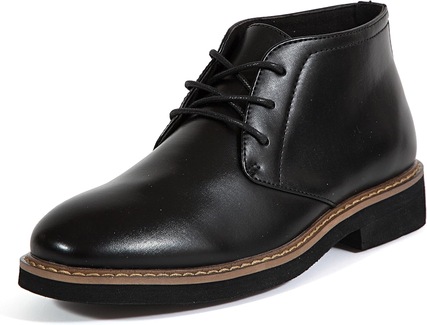 Deer Stags Boy's Nick Chukka Boot, Black, 7 Big Kid