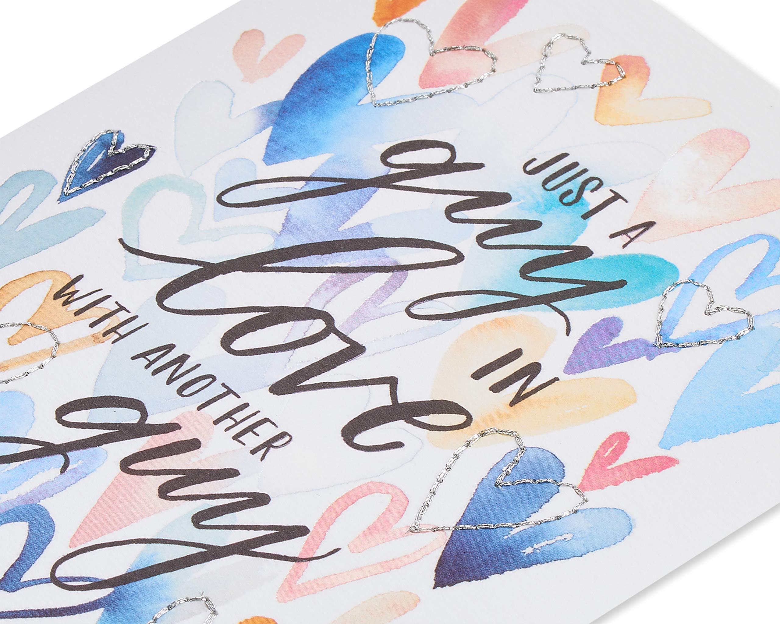 Papyrus Glückwunschkarte Zum Hochzeitstag Für Ihn – 'Just A Guy In Love With Another Guy', Mit Blauem Umschlag
