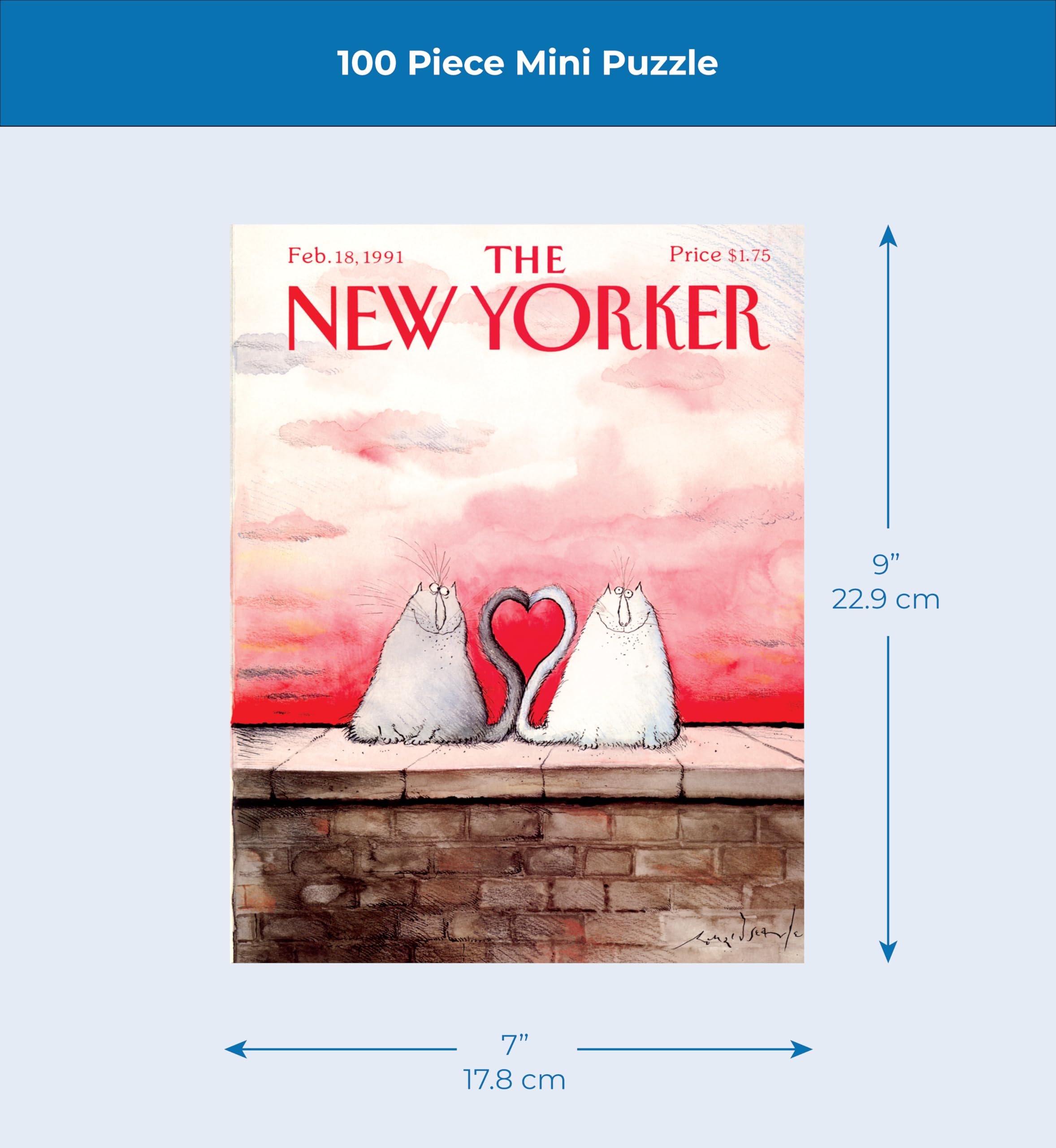 Amazon.com: New York Puzzle Company - New Yorker Love Kittens Mini