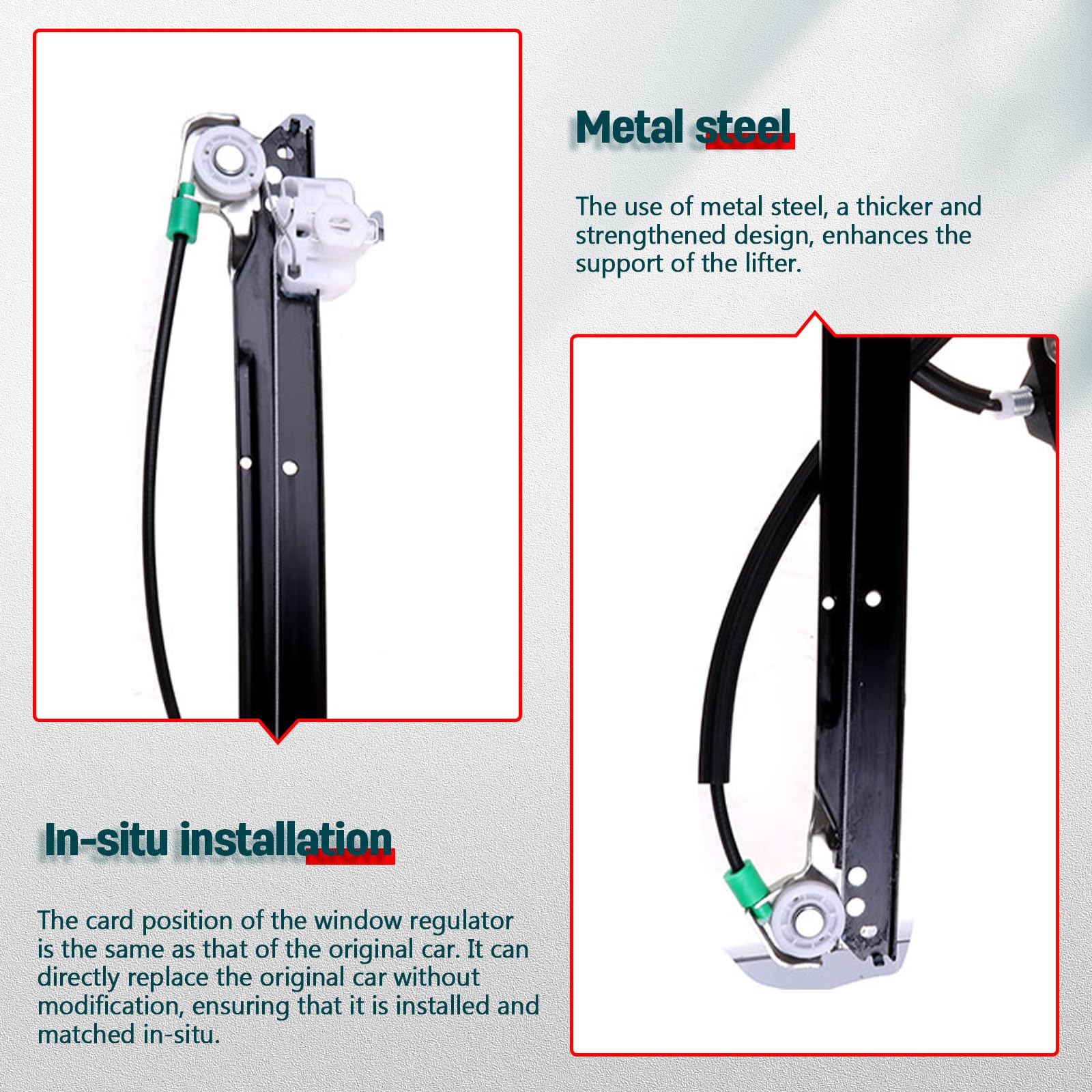 Power Window Regulator & Motor Assembly - Front Left For Chrysler & Dodge Models
