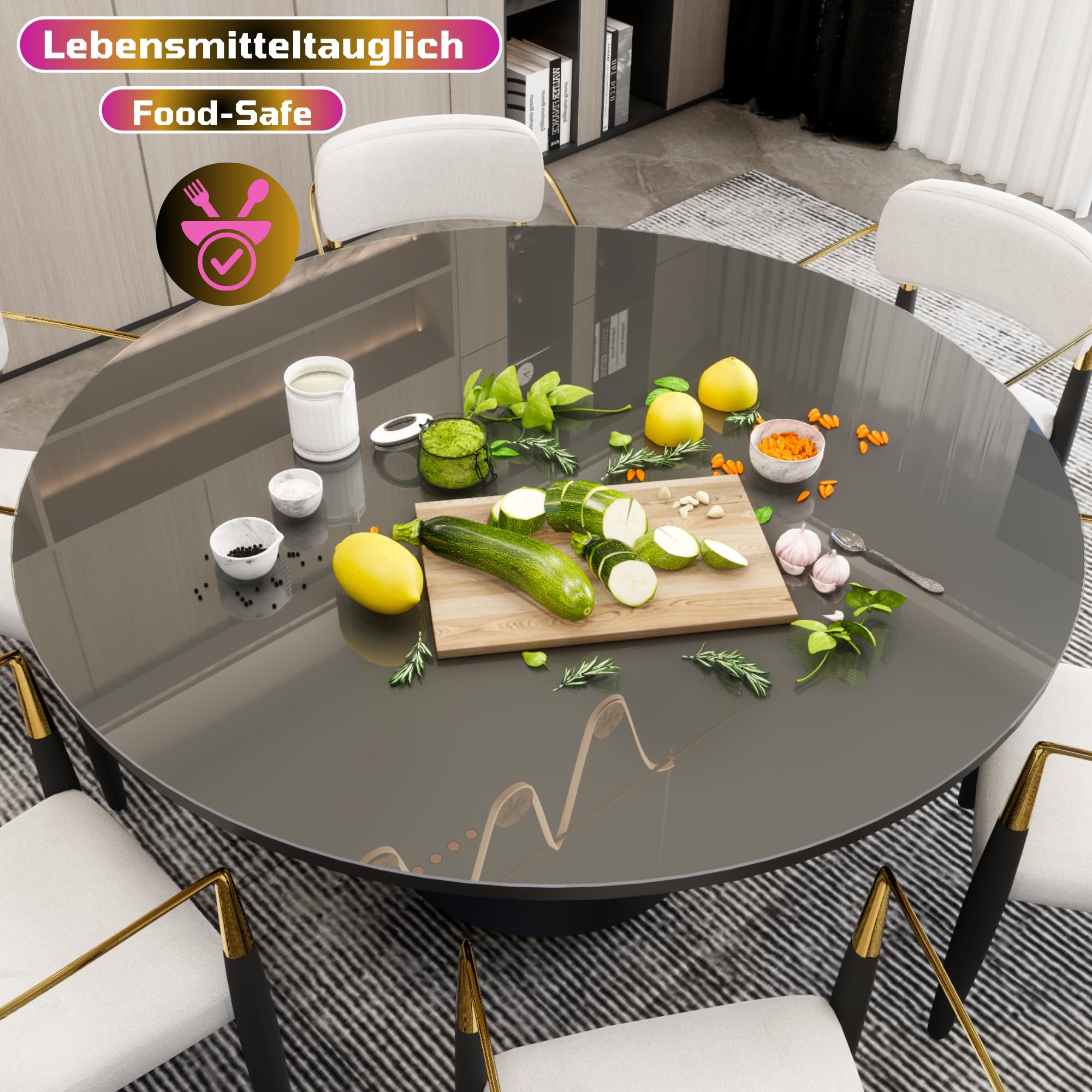 NURPELLE Ronde, Transparante Tafelbeschermer Met Afgeschuinde Randen Van 2 Mm Dik Verschillende Maten Of Op Maat Gemaakt Pvc Diameter 50 Cm 1126235660 NURPELLE Ronde, Transparante Tafelbeschermer Met Afgeschuinde Randen Van 2 Mm Dik Verschillende Maten Of Op Maat Gemaakt Pvc Diameter 50 Cm 1126235660