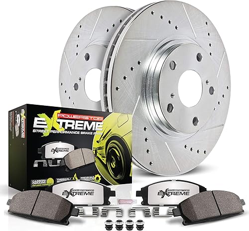 Power Stop K8821-26 Front Z26 Street Warrior Kit de pastillas de freno y rotor