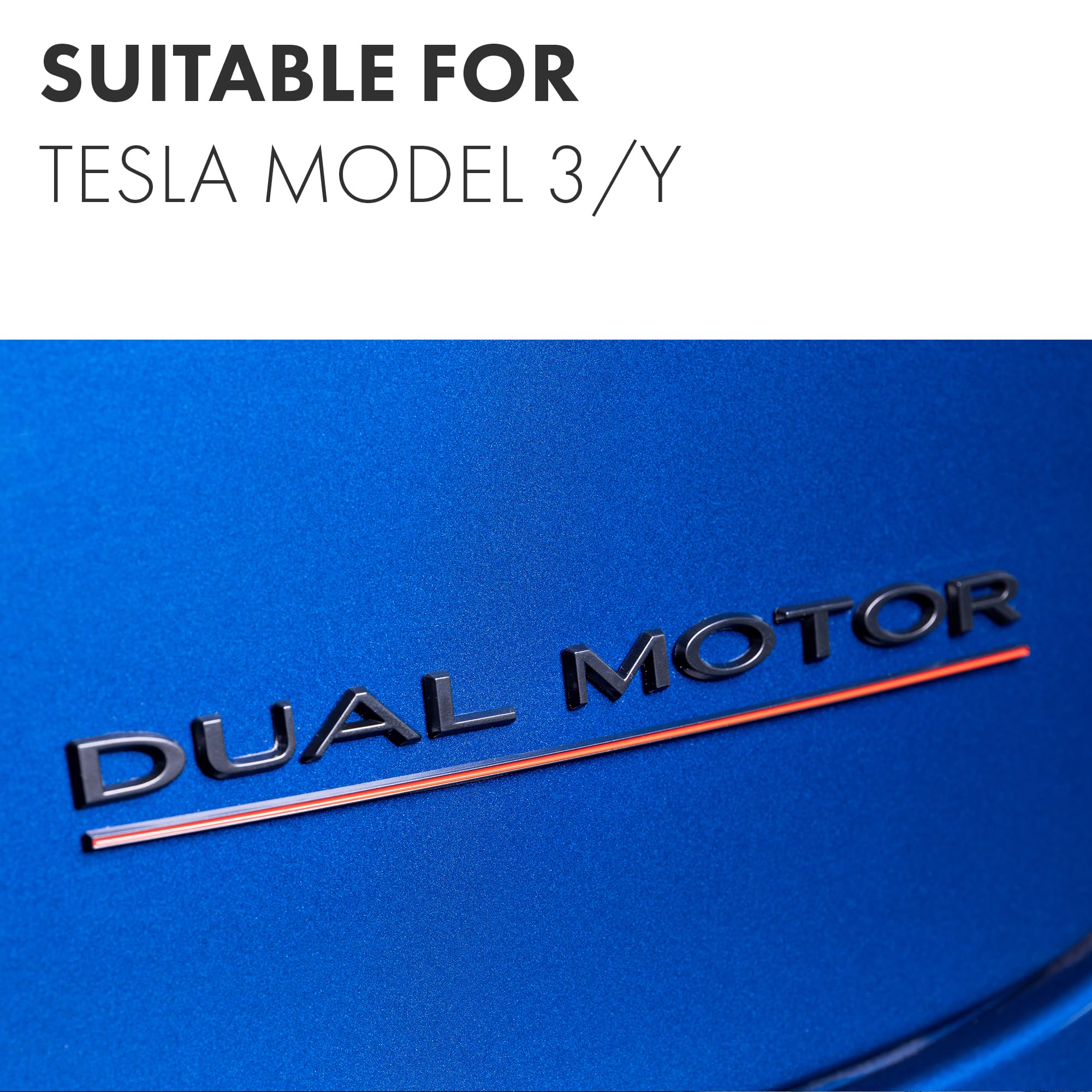Adesivi cofano F Racing Tricolore compatibile con Tesla Model Y