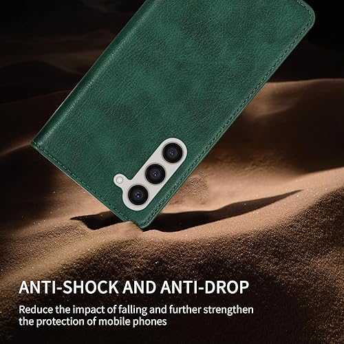 Miniatura 7 de Funda tipo cartera para Samsung Galaxy S23 con bloqueo RFID, soporte de ranura para tarjetas, funda protectora de cuero con tapa magnética fuerte