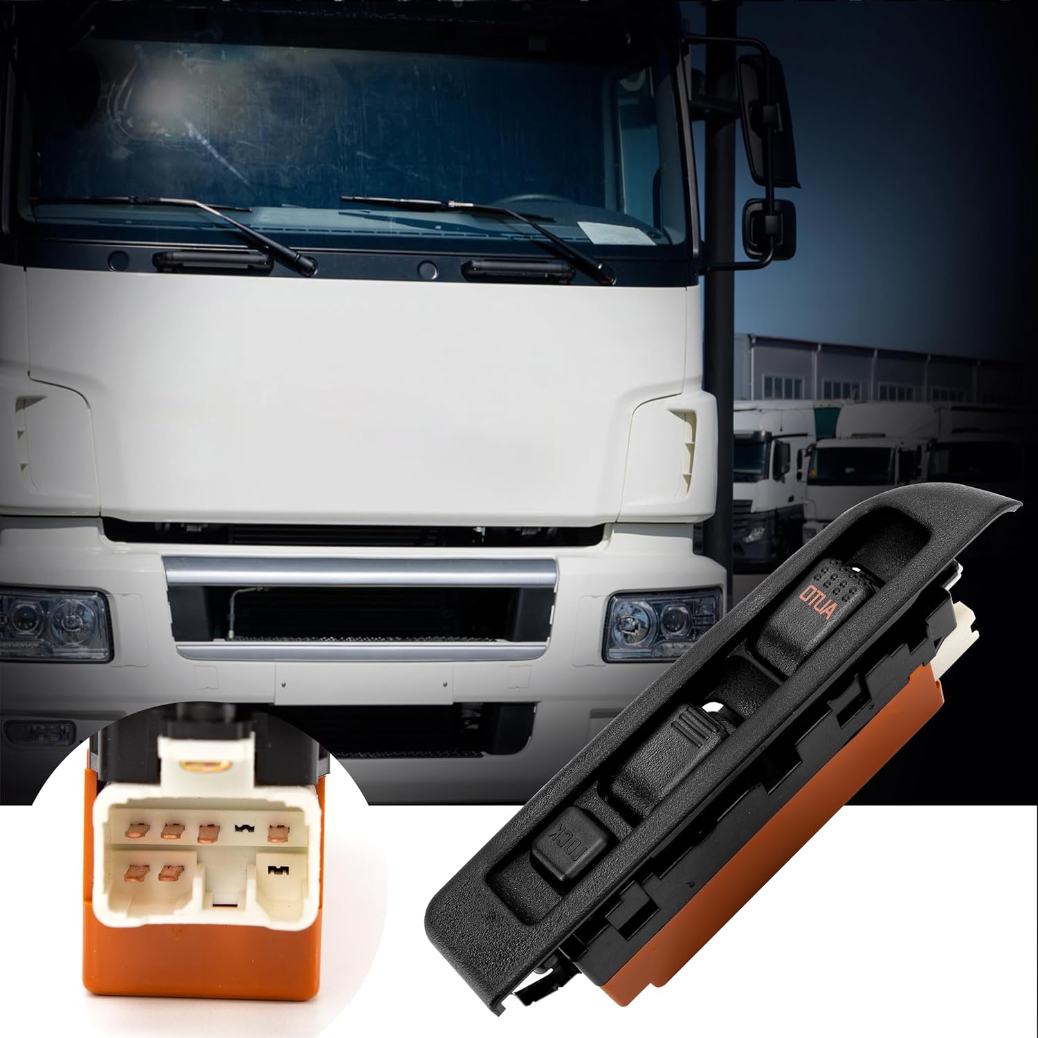 Power Window Switch Left & Right Side Replacement Fit for Isuzu NPR NQR NRR NPR-HD 8973151840 (for Left-Hand Drive Vehicles) Driver & Passenger Side