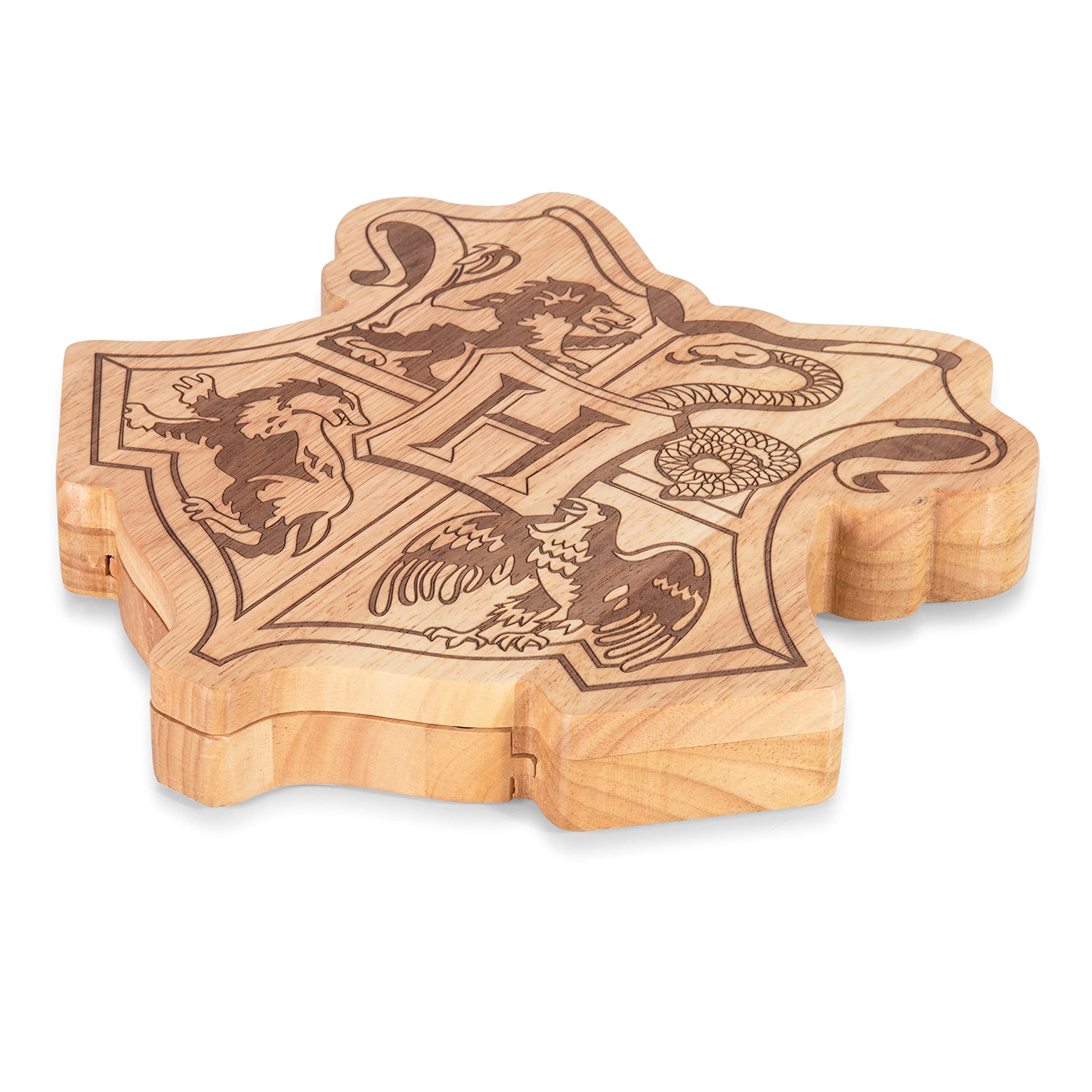 PICNIC TIME Service à fromage avec outils, charcuterie, planche de service, 11,75 x 11,6 x 1,65, Harry Potter Poudlard – Parawood