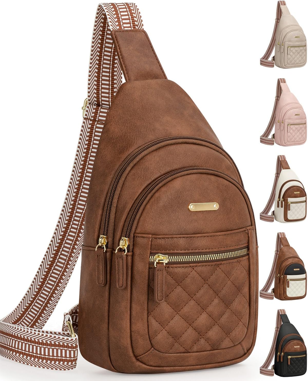 Capolo Small Crossbody Bag for Women – Adjustable Sling Purse, Multi-Compartment Organizer for Daily Commute, Travel & Gift