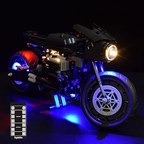 Miniatura 1 de Kit de iluminación LED diseñado para Lego 42155 The Batman Batcycle Building Set - No incluye modelo (versión remota)