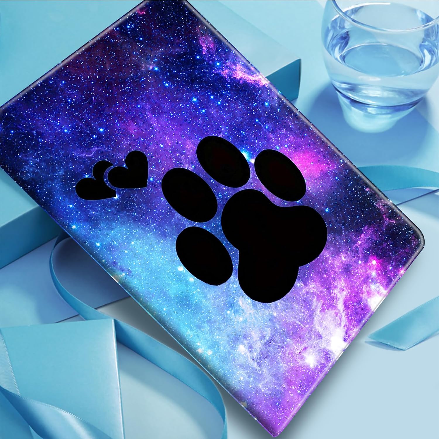 Fire HD 10 Tablet Case 10.1" (2019/2017/2015 Release) Dog Paw Shockproof Slim PU Leather Cover with Auto Sleep/Wake for All-New Amazon Kindle Fire 10 (9th / 7th / 5th Generation)