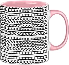 Ich Hasse Menschen Tasse Lustiges Geschenk Allover-Print Quer Lesen (Rosa)