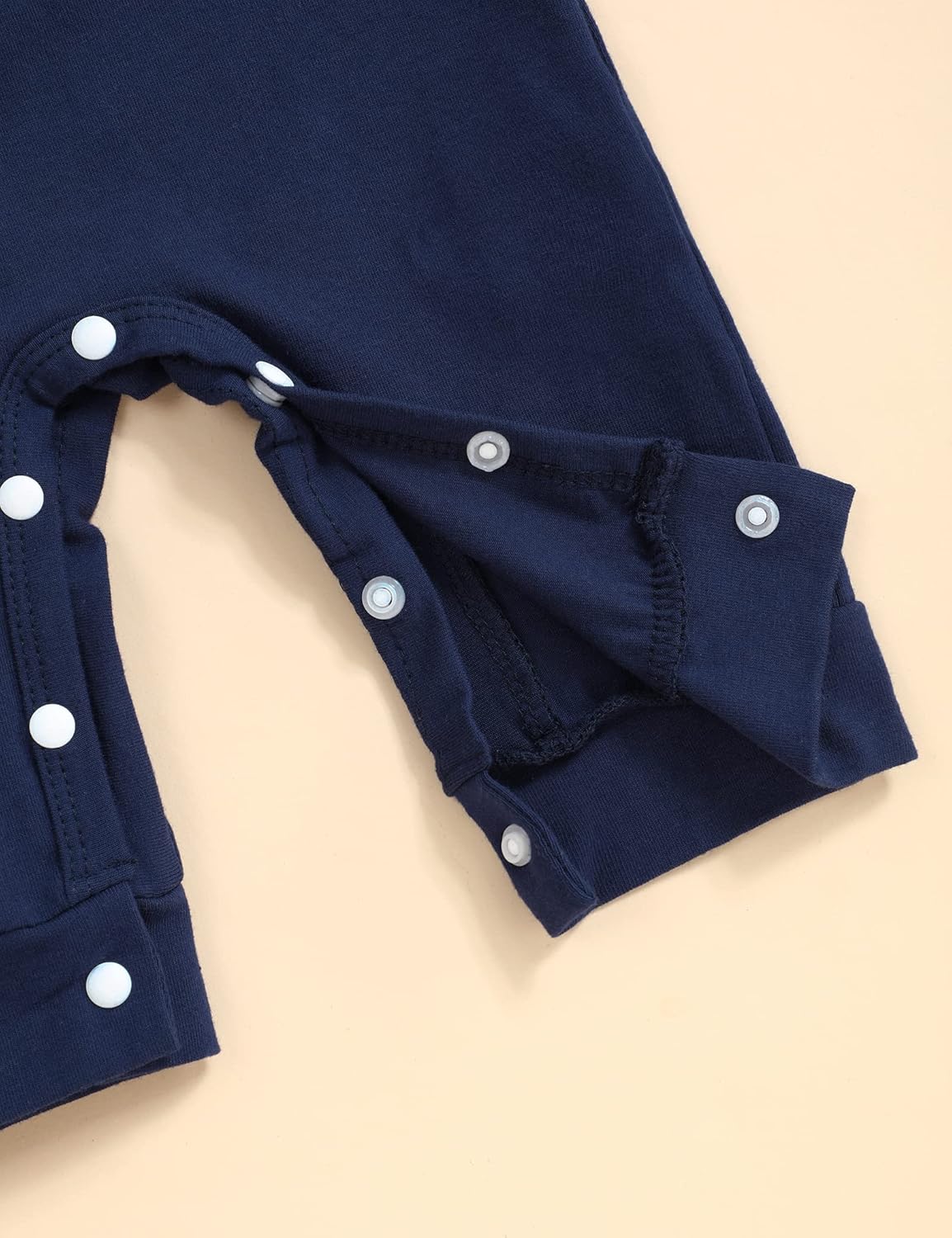 Newborn Baby Boy Romper Alphabet Print Outfits Overall Jumpsuit Long Sleeve Clothes One Piece Romper - Image 3