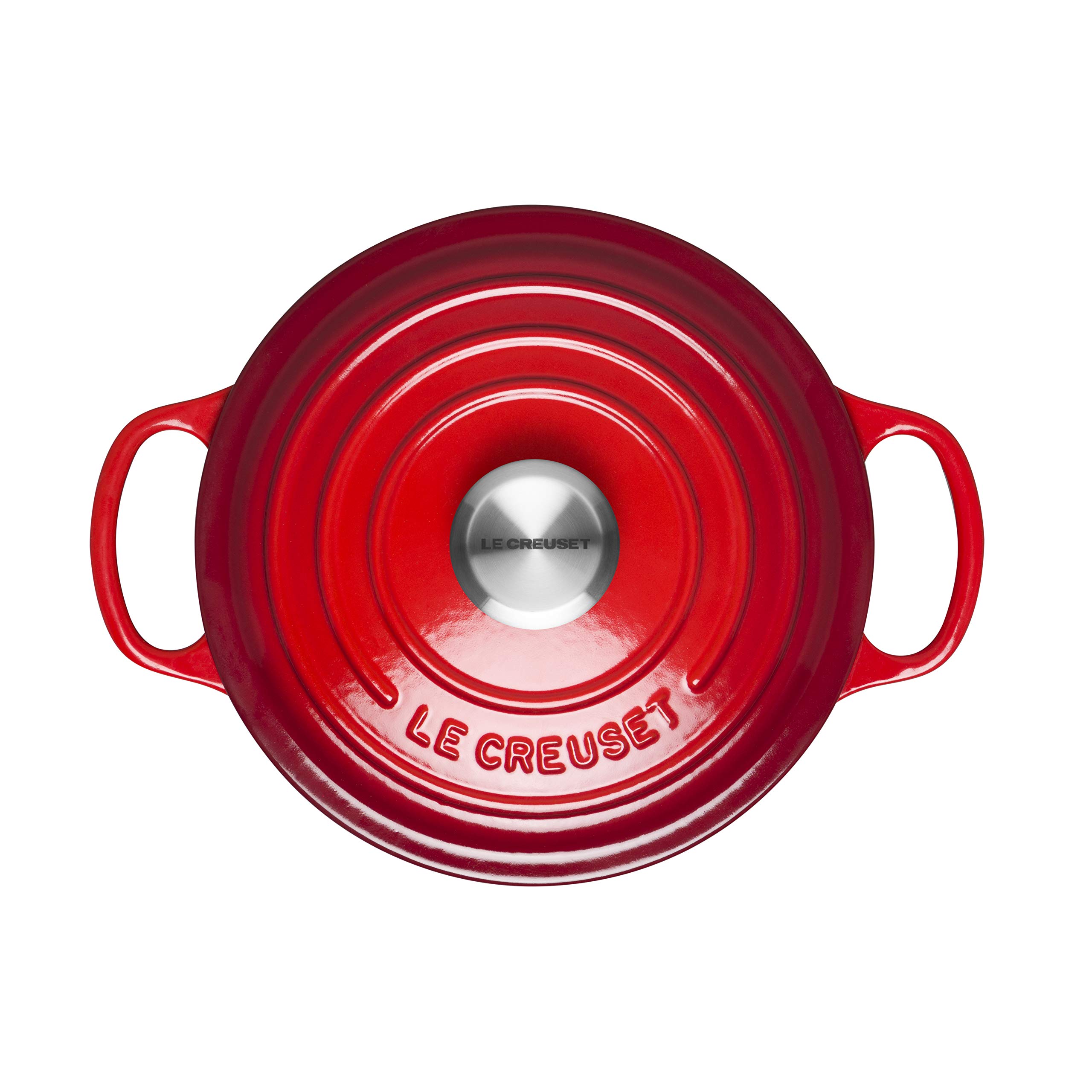 Le Creuset Cocotte redonda de hierro fundido, 18 cm, 1, 8 L, Todas Las Fuentes de Calor incluso inducción, Cereza, 21177180602430
