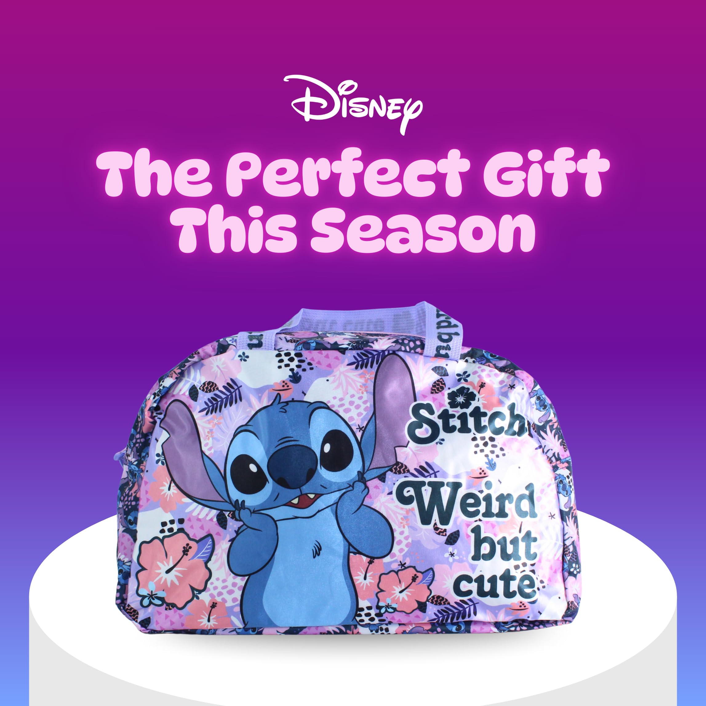 Disney Stitch Bolsa Deporte, Bolso de Gimnasio para Niñas, Bolsa de Equipaje Infantil, Accesorios Regalo para Niñas