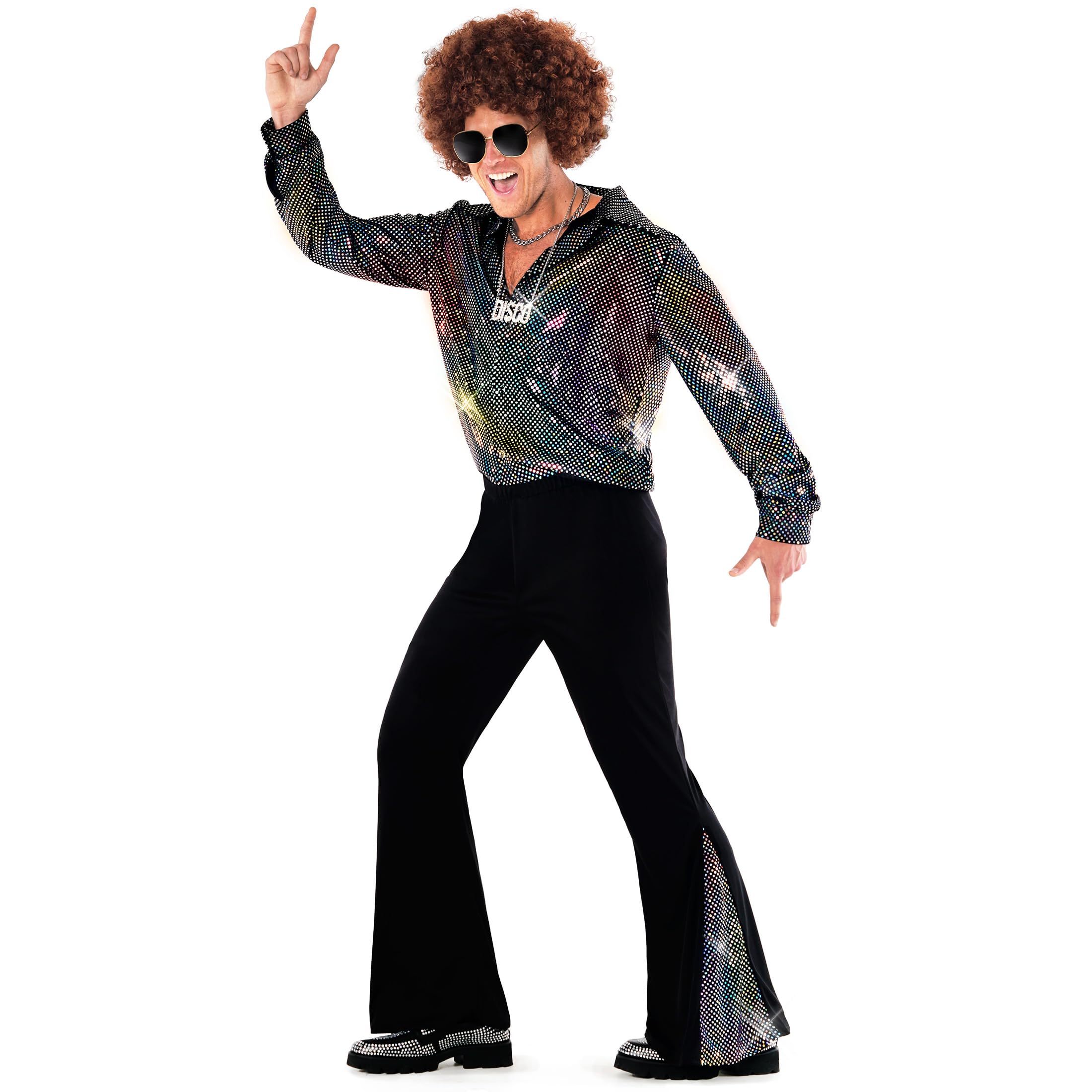 Morph Full Disco Costume Mens Disco Outfit Mens Disco Costume Mens 70s Costume 70s Disco Outfits For Men 70s Shirt