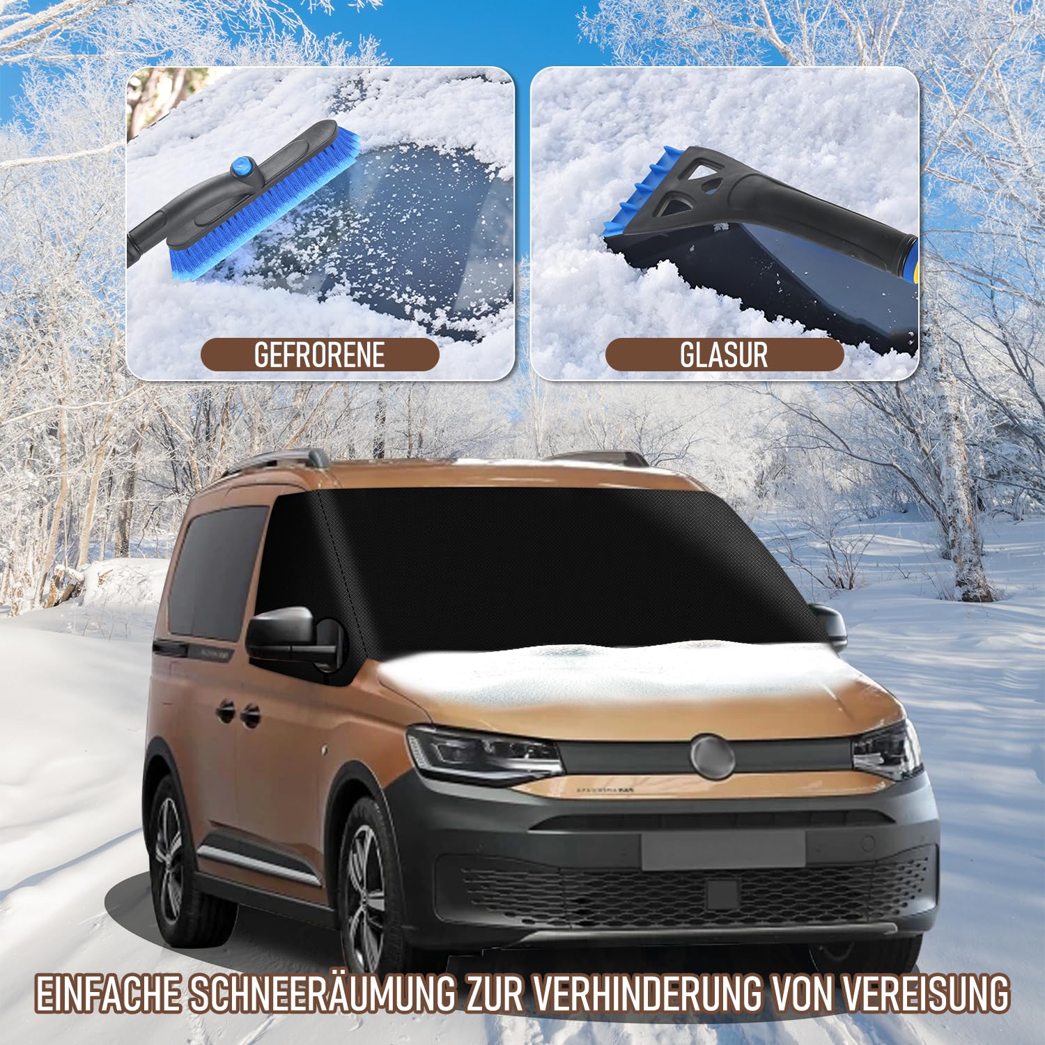 Hindermann Screen II zonnescherm - Volkswagen crafter vanaf 2017 & MAN TGE vanaf 2018