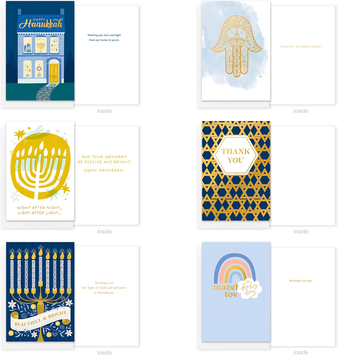American Greetings Jewish Deluxe Boxed Card Assortment with Envelopes (32-Count)