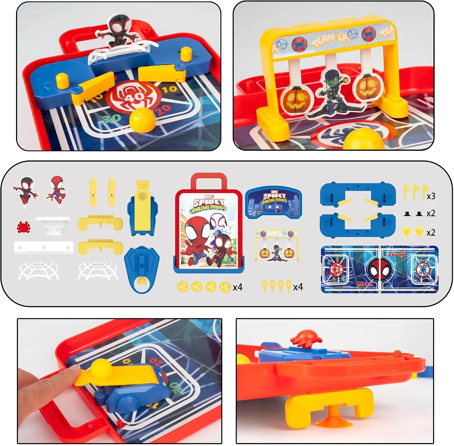 Spidey & His amazing friends 4 in 1 Tabletop Game set