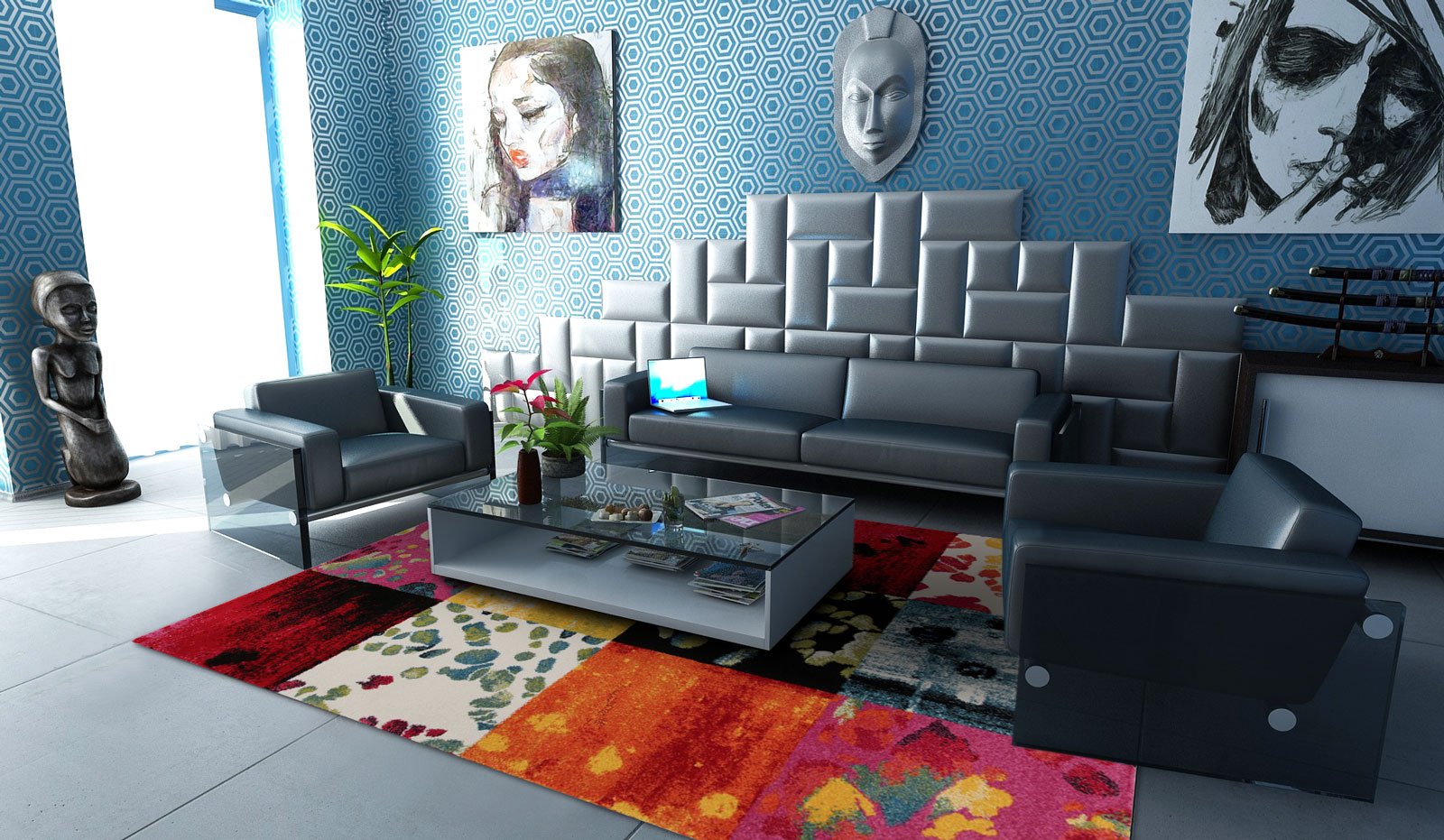 200x200 CM Modern New Carpet Tapis Teppich Alfombra RUG ?????