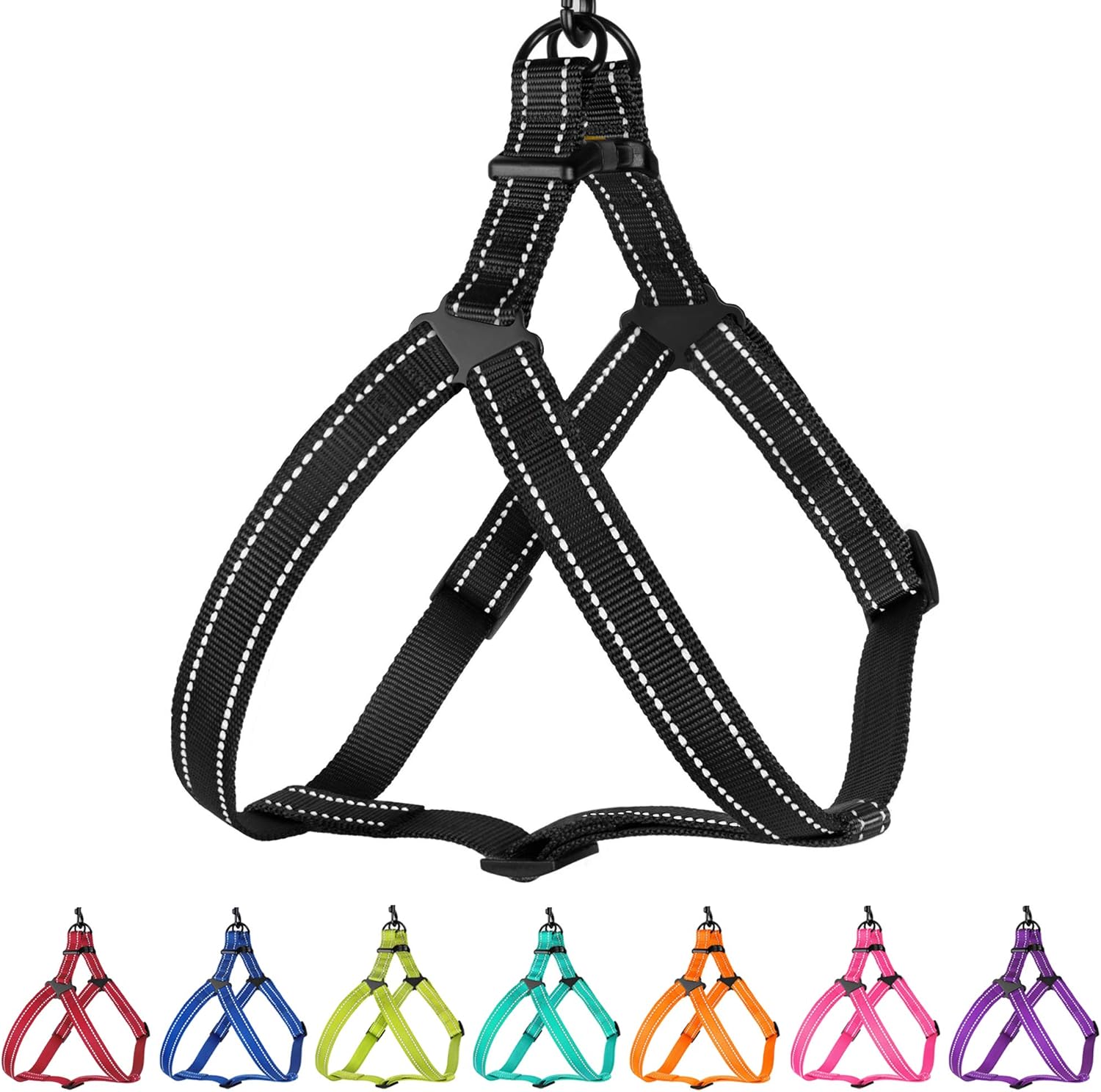 CollarDirect Reflective Dog Harness Step in Small Medium