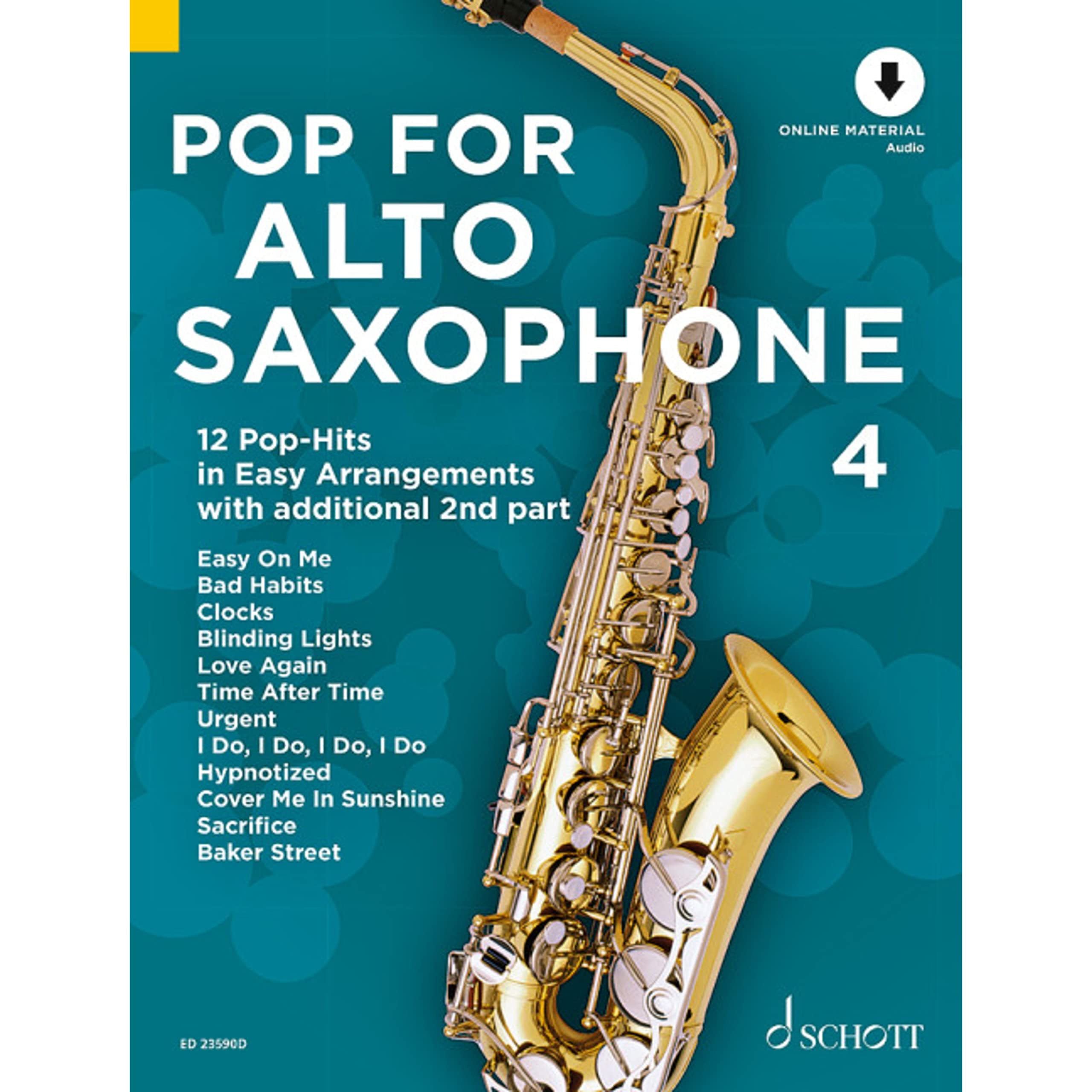 Pop For Alto Saxophone 4: 24 Pop-Hits in Easy Arrangements. Vol. 4. 1-2 alto saxophones.
