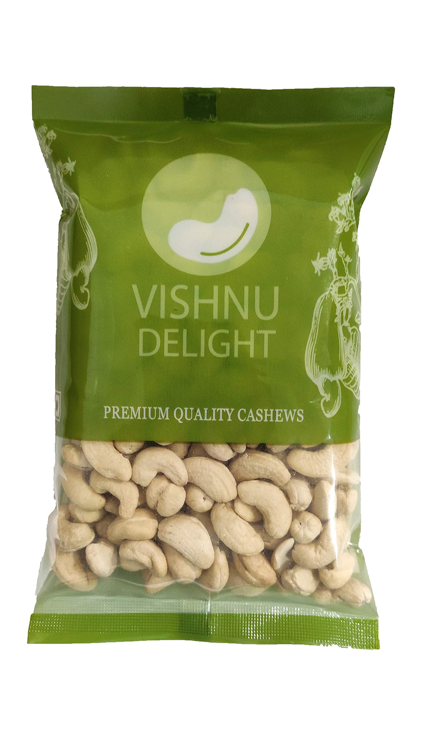 Vishnu Delight Jumbo Sized Cashew (W400) 250g | Natural Whole Kaju | Protein-Rich Healthy & Delicious Dry Fruit | Low Calorie, Crunchy Gluten-Free Snack | Pack of 1 (B08WWKM5BG) Amazon Price History, Amazon Price Tracker