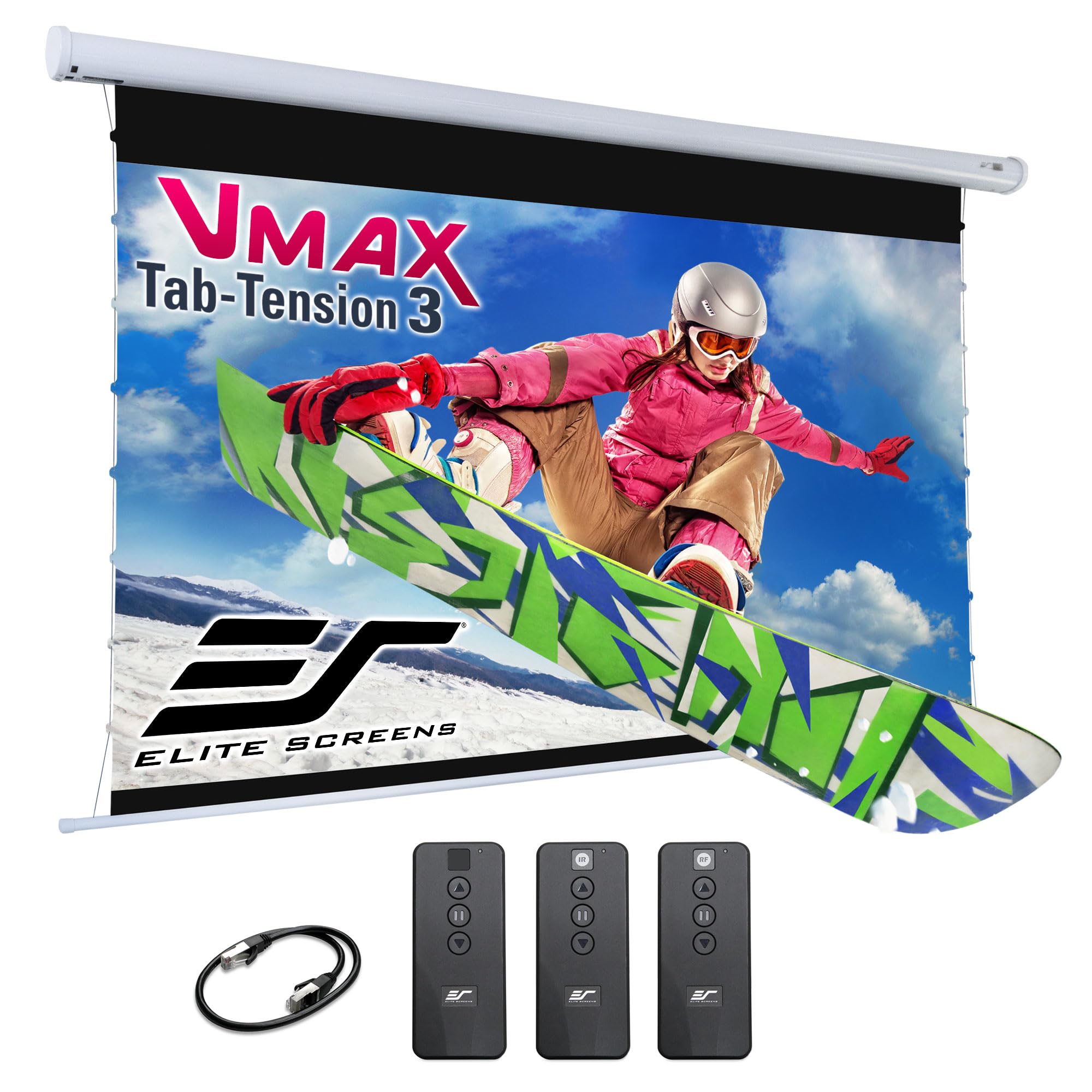 Amazon | Elite Screens VMAX Tab Tension 3シリーズ 120インチ 電動