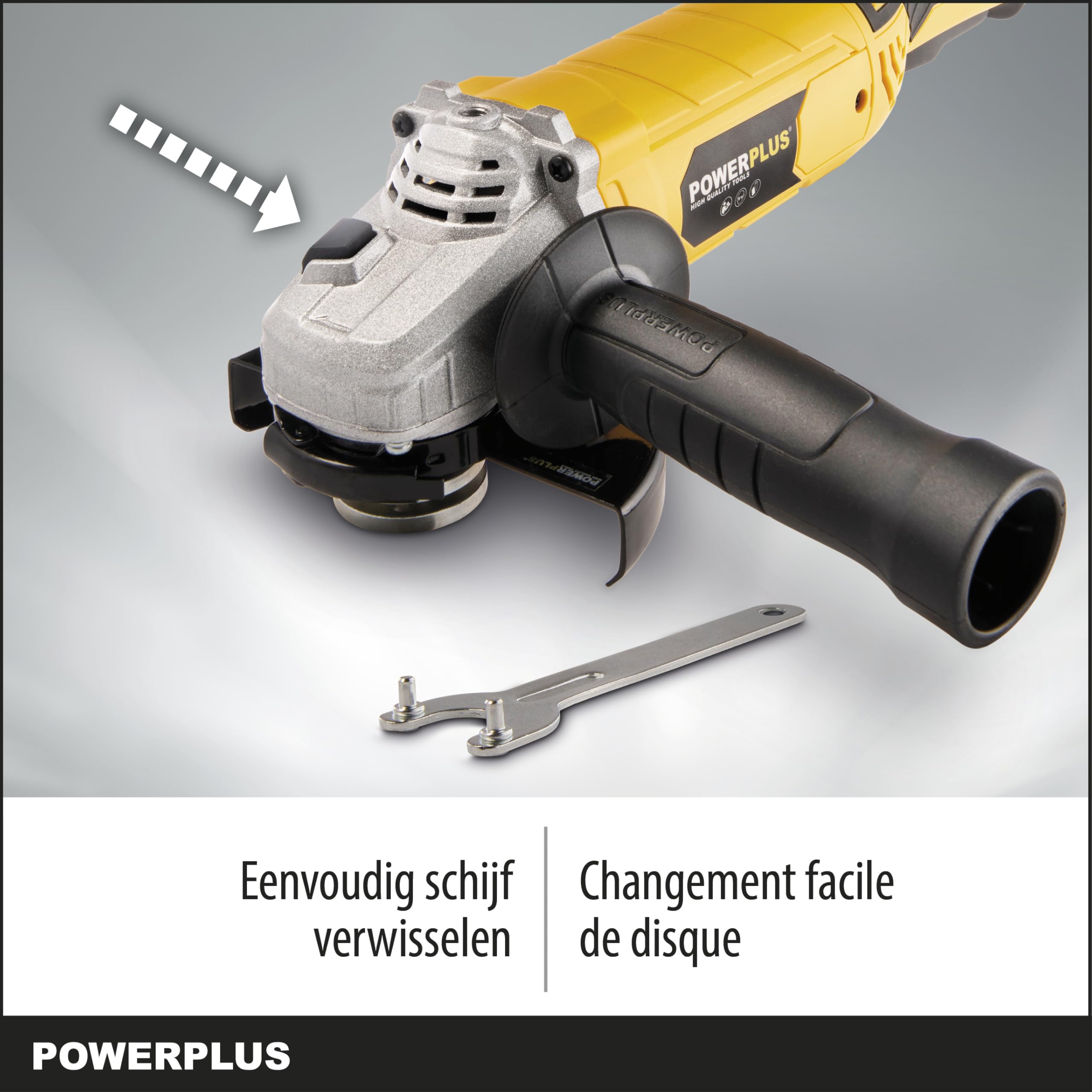 POWER plus POWX0614 - Amoladora anguilar de 125mm 1200w, Multicolor