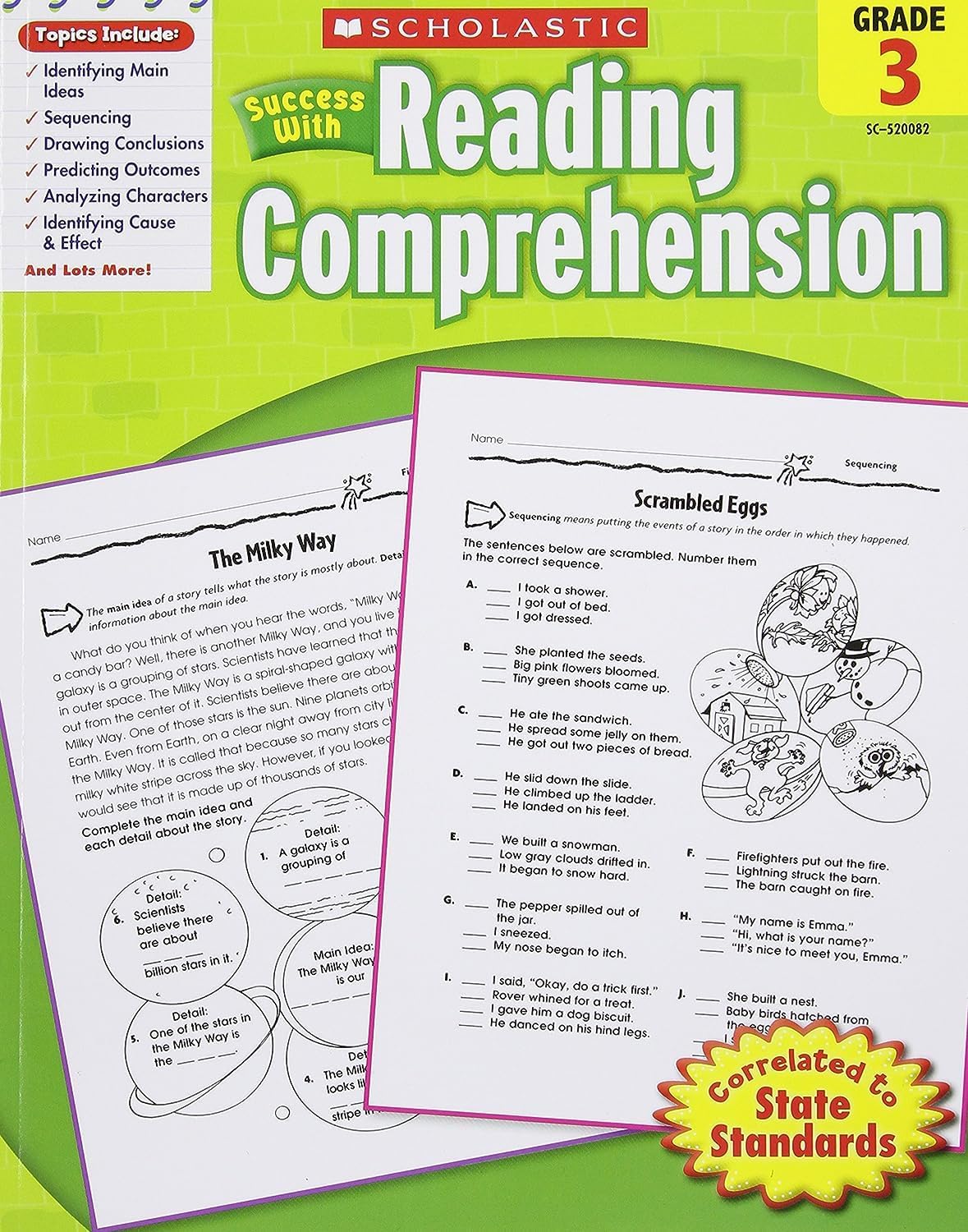 Scholastic Success With Reading Comprehension: Grade 3 Workbook