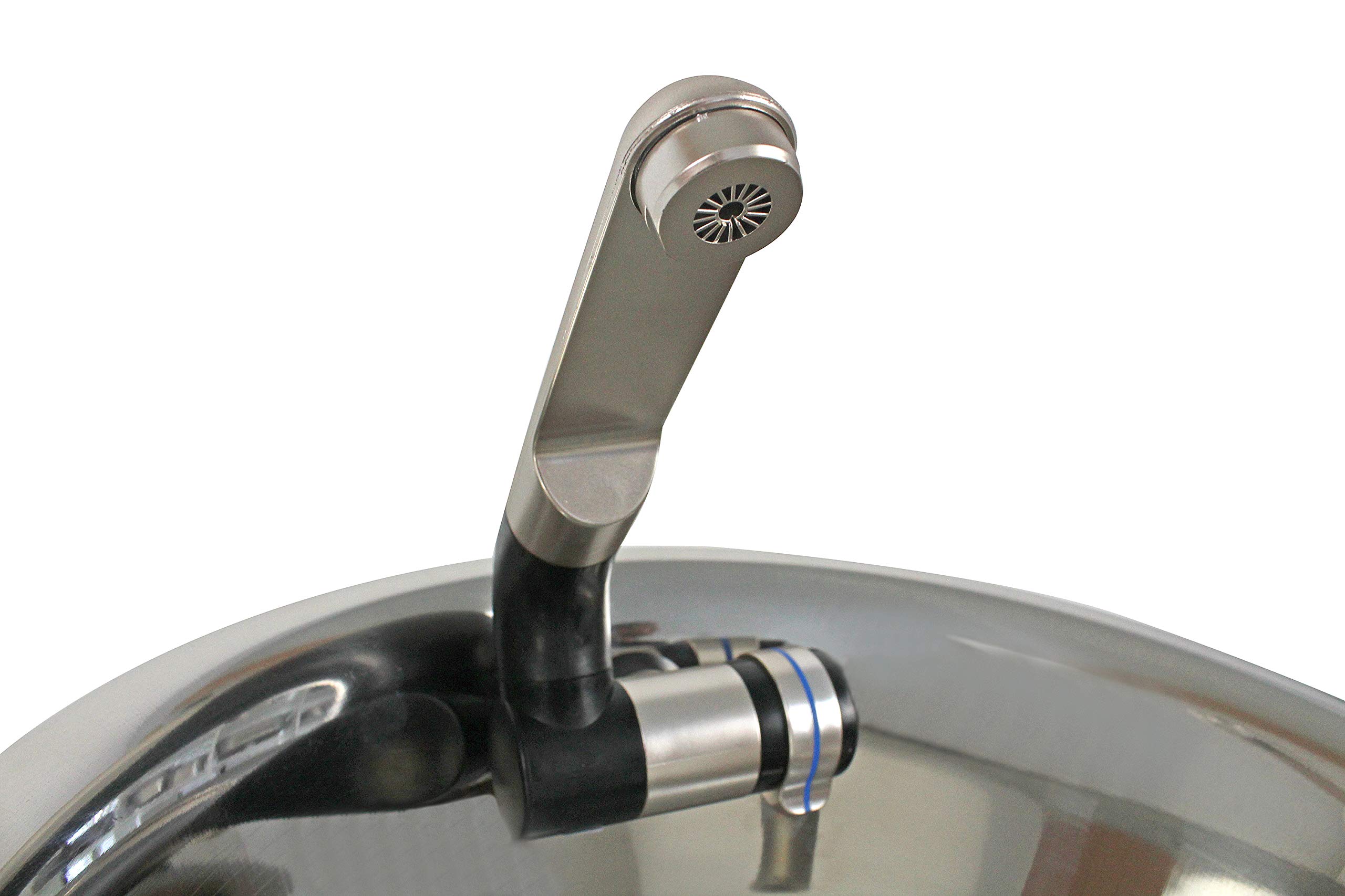 Sistema de agua de 12 V para carro de meriendas, remolque, cocina de camping, juego de montaje, fregadero de 32 cm, bidón integrado de 10 litros (ad-ideen)